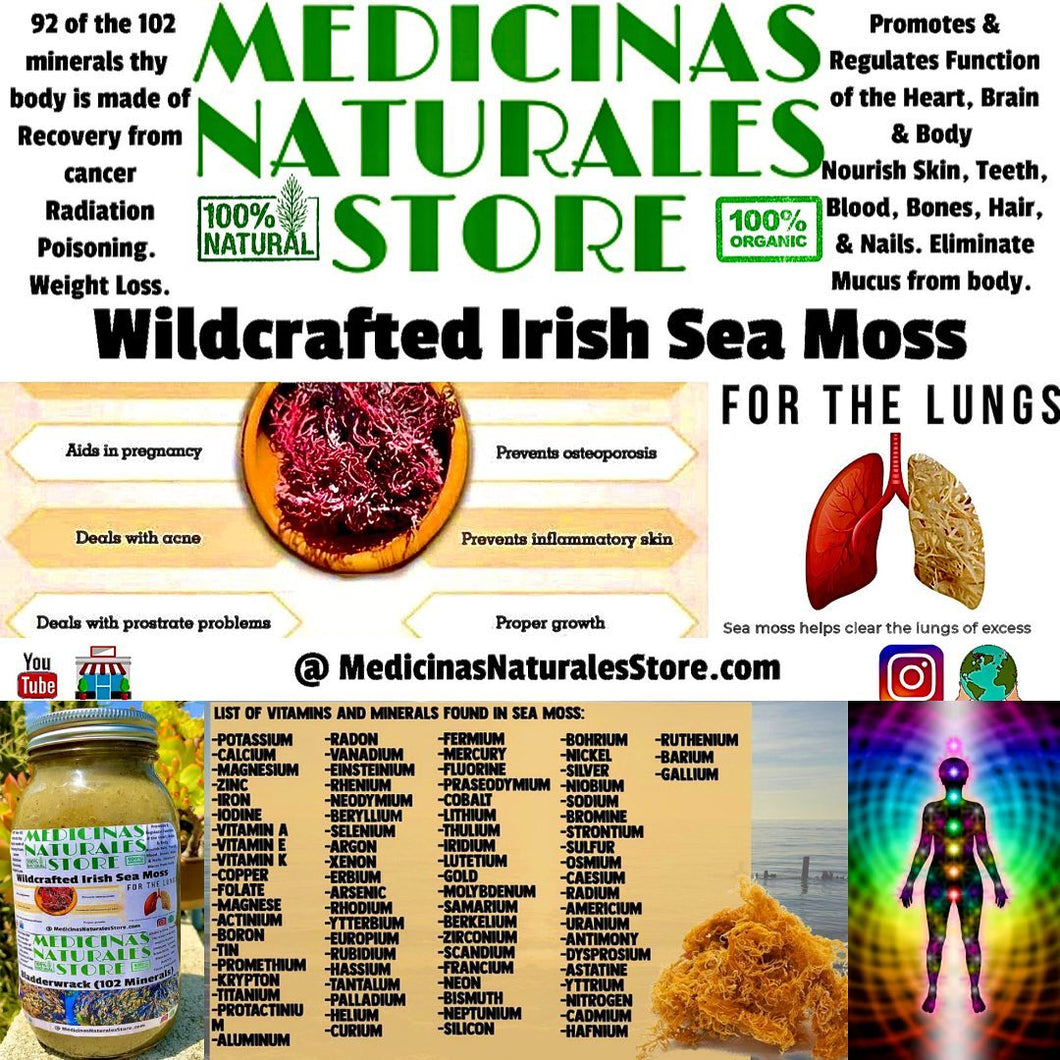 102 Mineral Sea Moss with Bladdewrack & Burdock Root Vegan Capsules