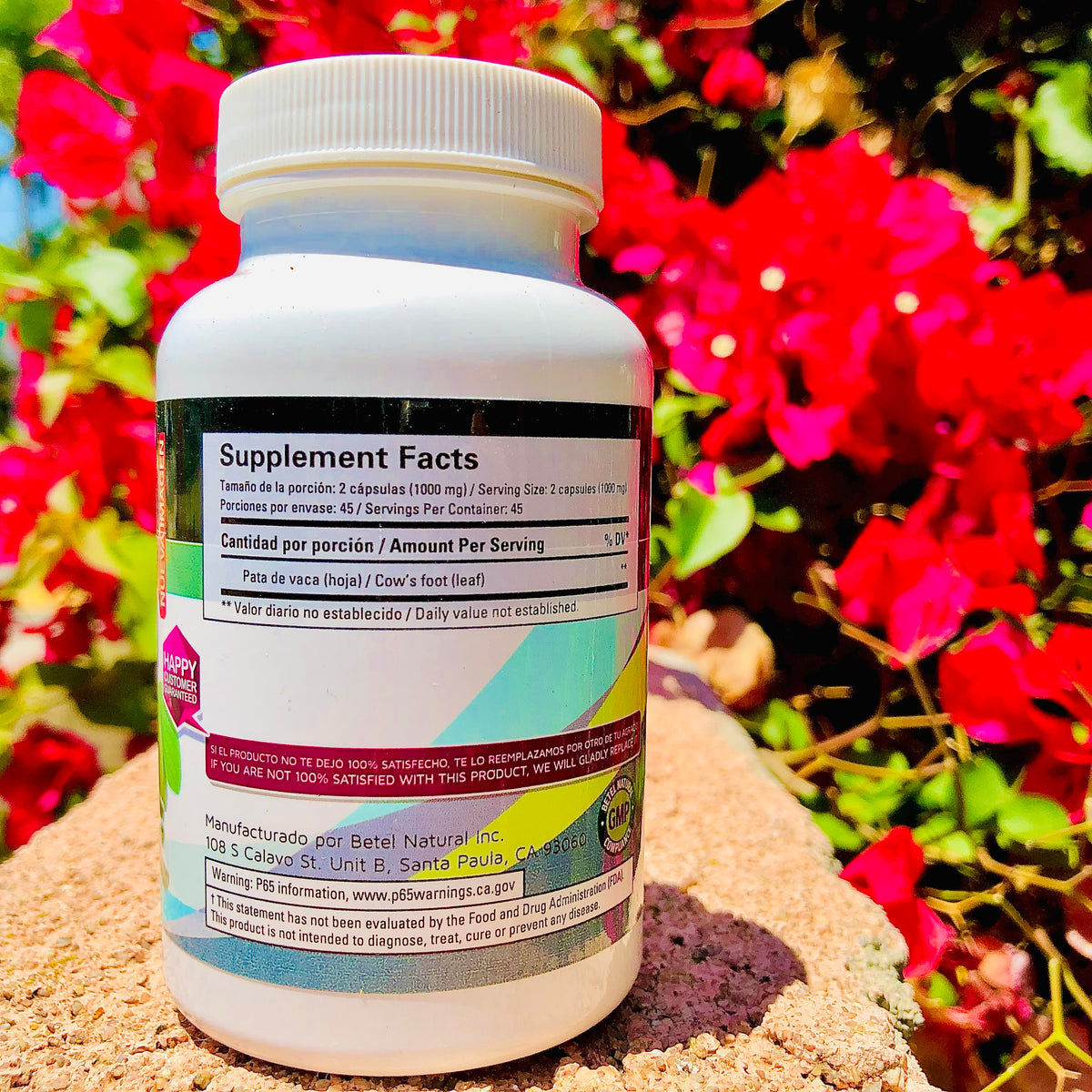 Pata de Vaca (cow’s foot) 90 Capsules Medicinas Naturales Store