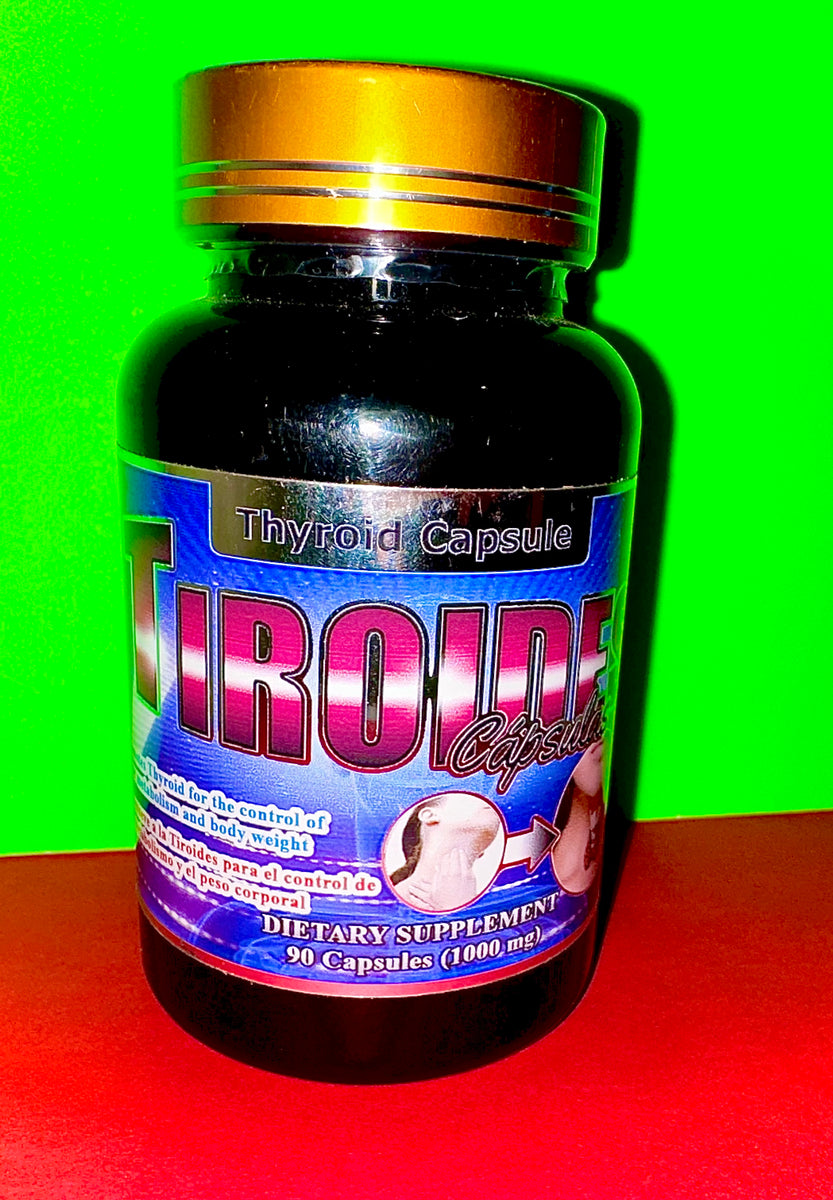 Tiroide Thyroid Capsules 90 Capsules 1000mg Medicinas Naturales Store