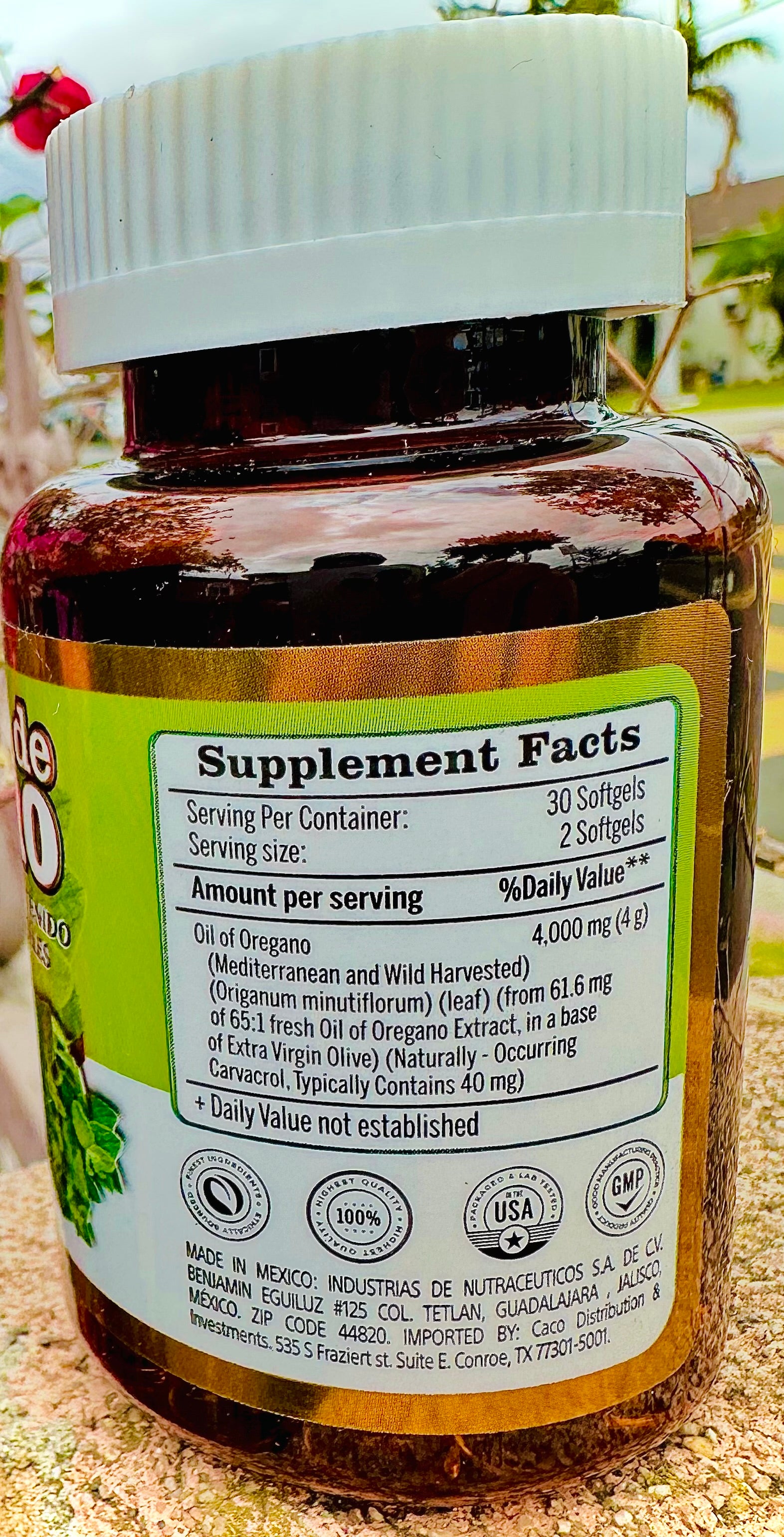 Aceite de Orégano 60 softgels 200 mg