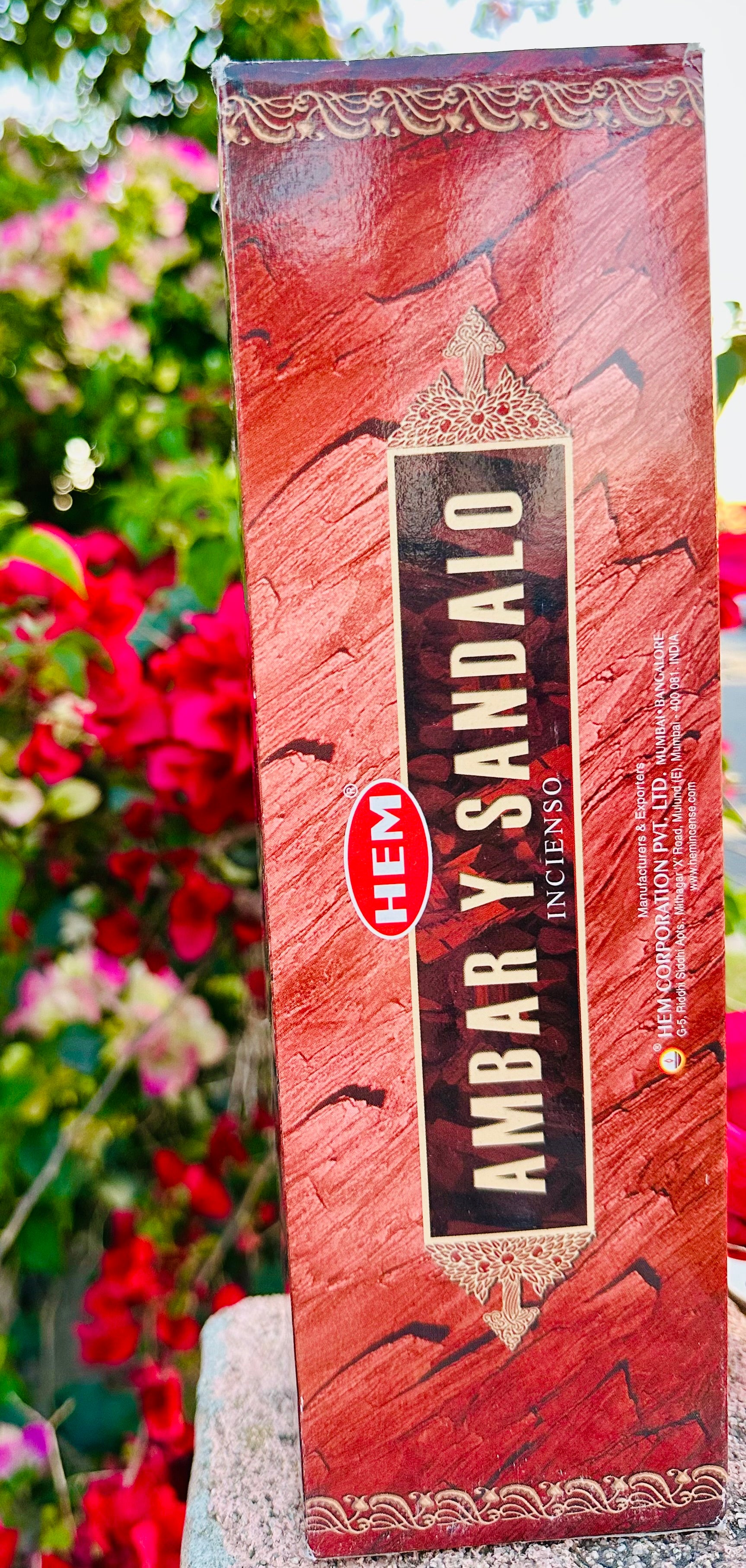 Amber-Sandal Incense (Ámbar y Sándalo Incienso) Sticks or Pack