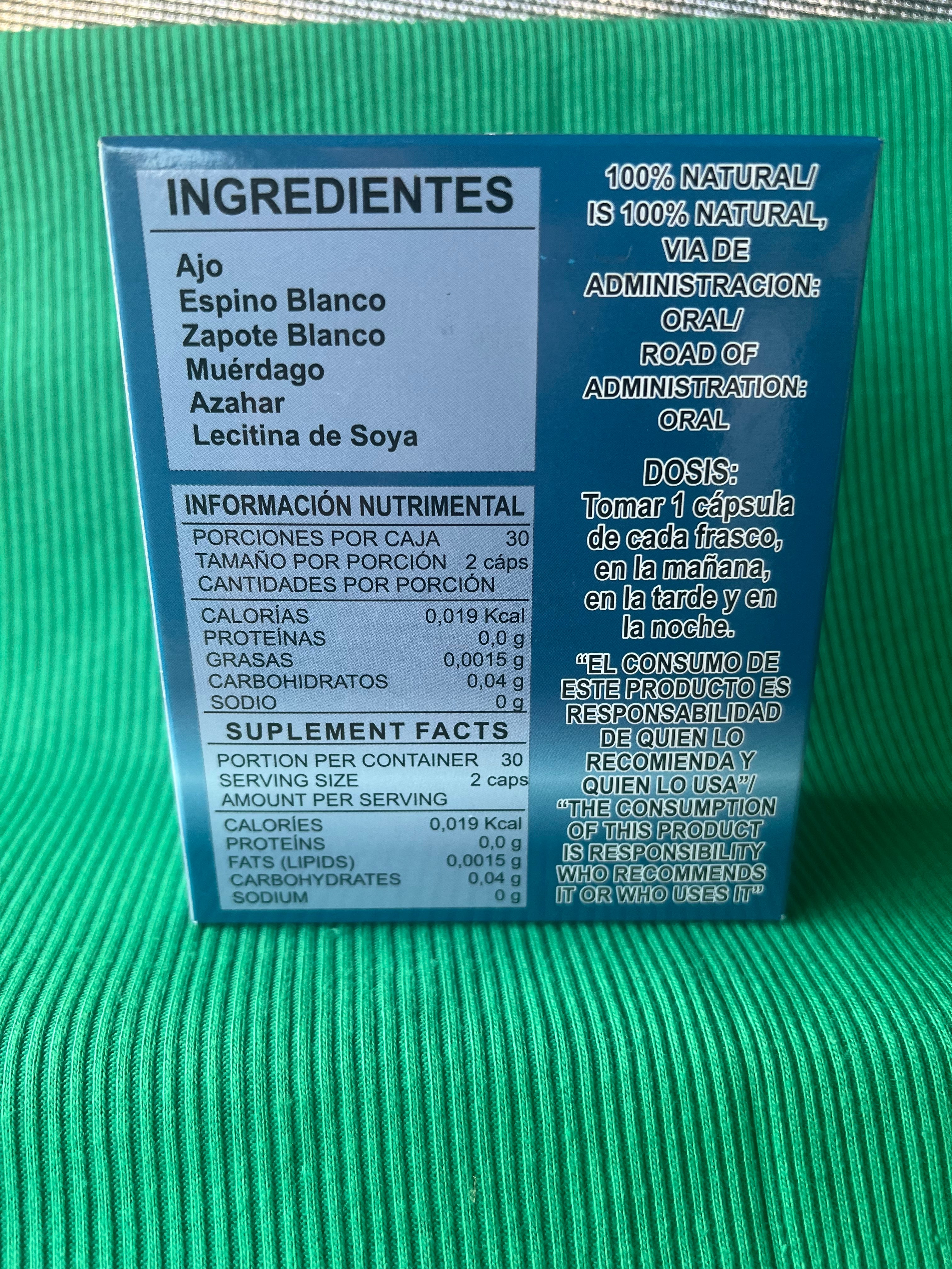 Ajo King Presion 2 frascos con 30 Cápsulas cada uno