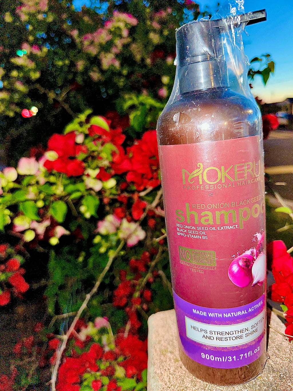 Red Onion Black Seed Oil & Pro-Vitamin B5 Mokeru Shampoo 900ml