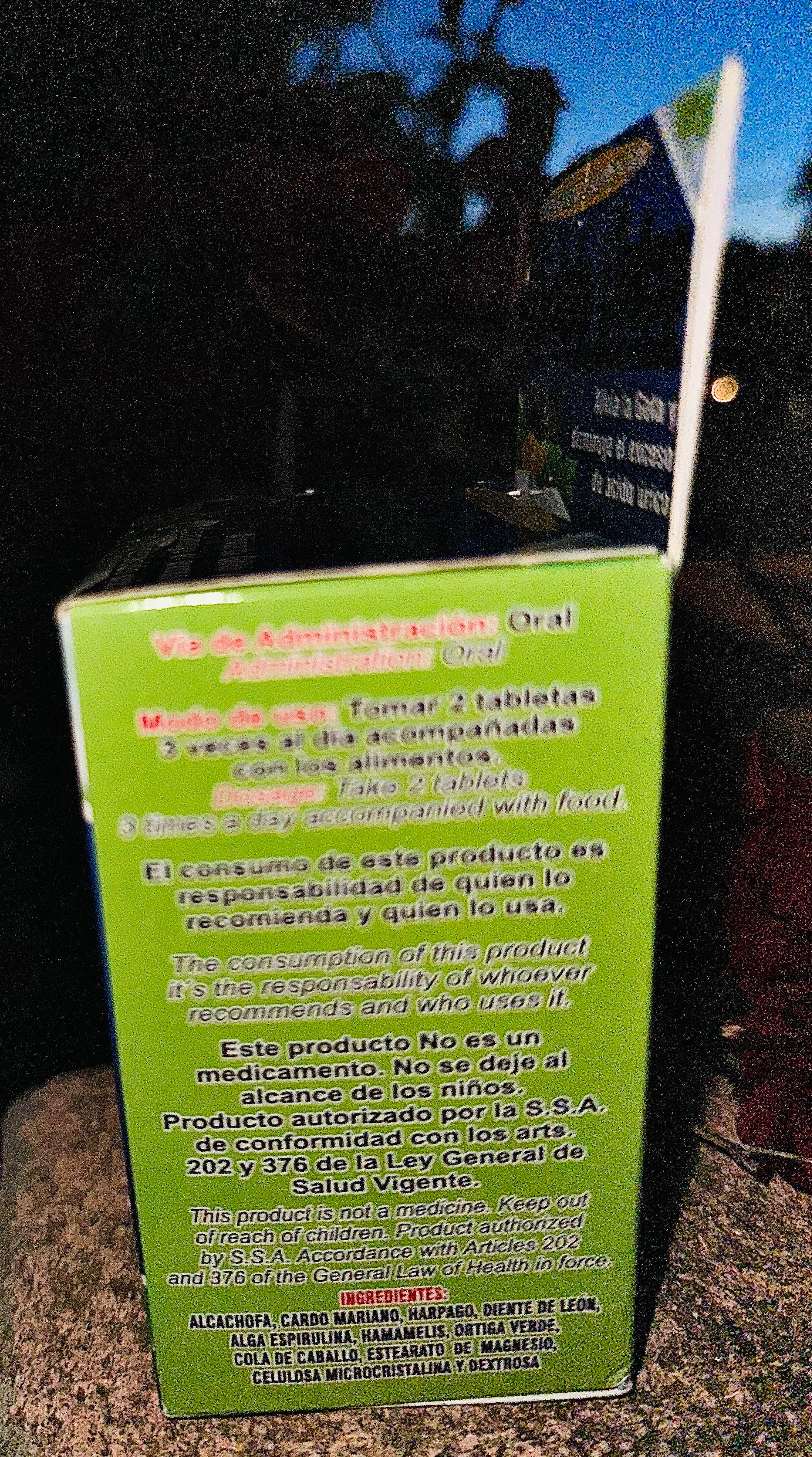 Ácido Úrico 100 Tabletas de 500 mg