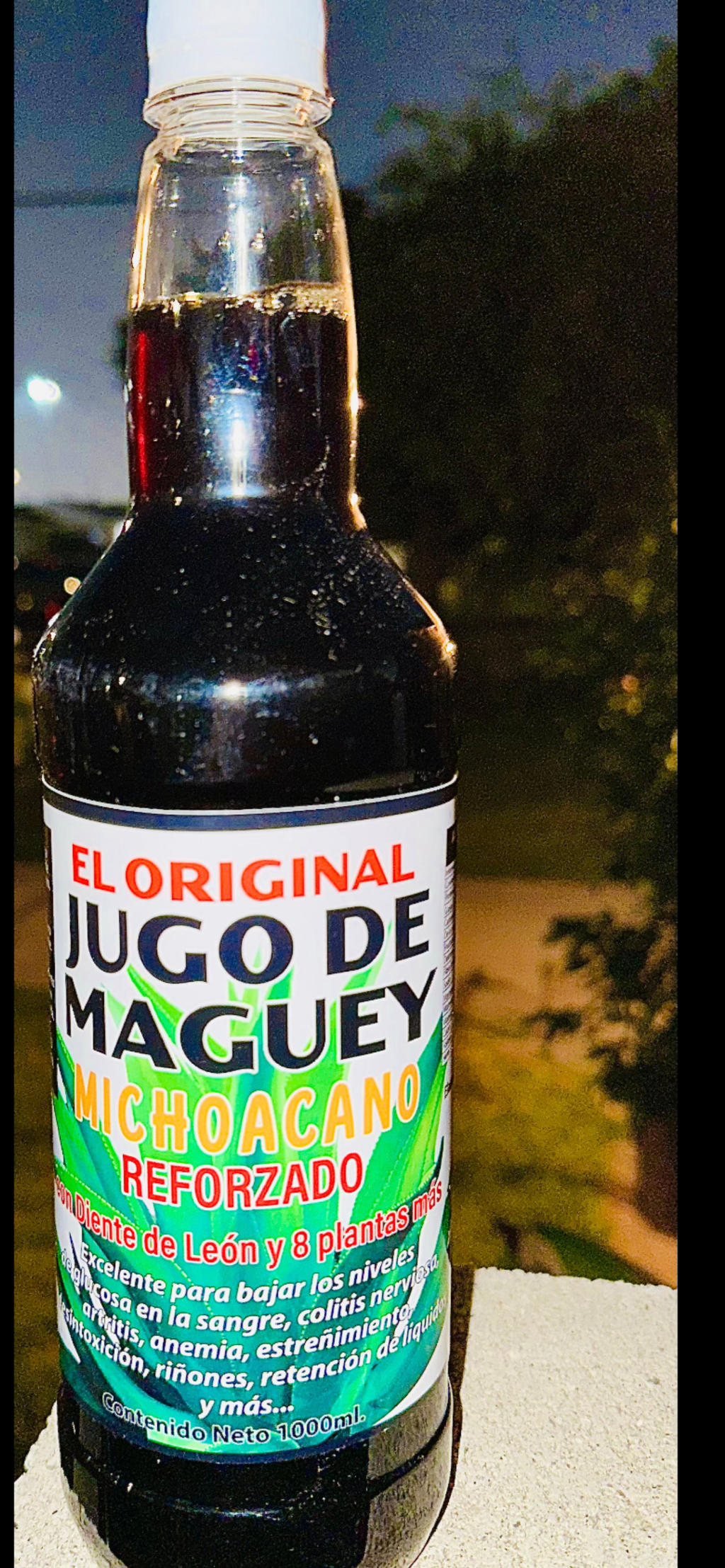 El Original Jugo De Maguey Michoacáno Reforzado con Diente de León y 8 Plantas Más 1,000ml