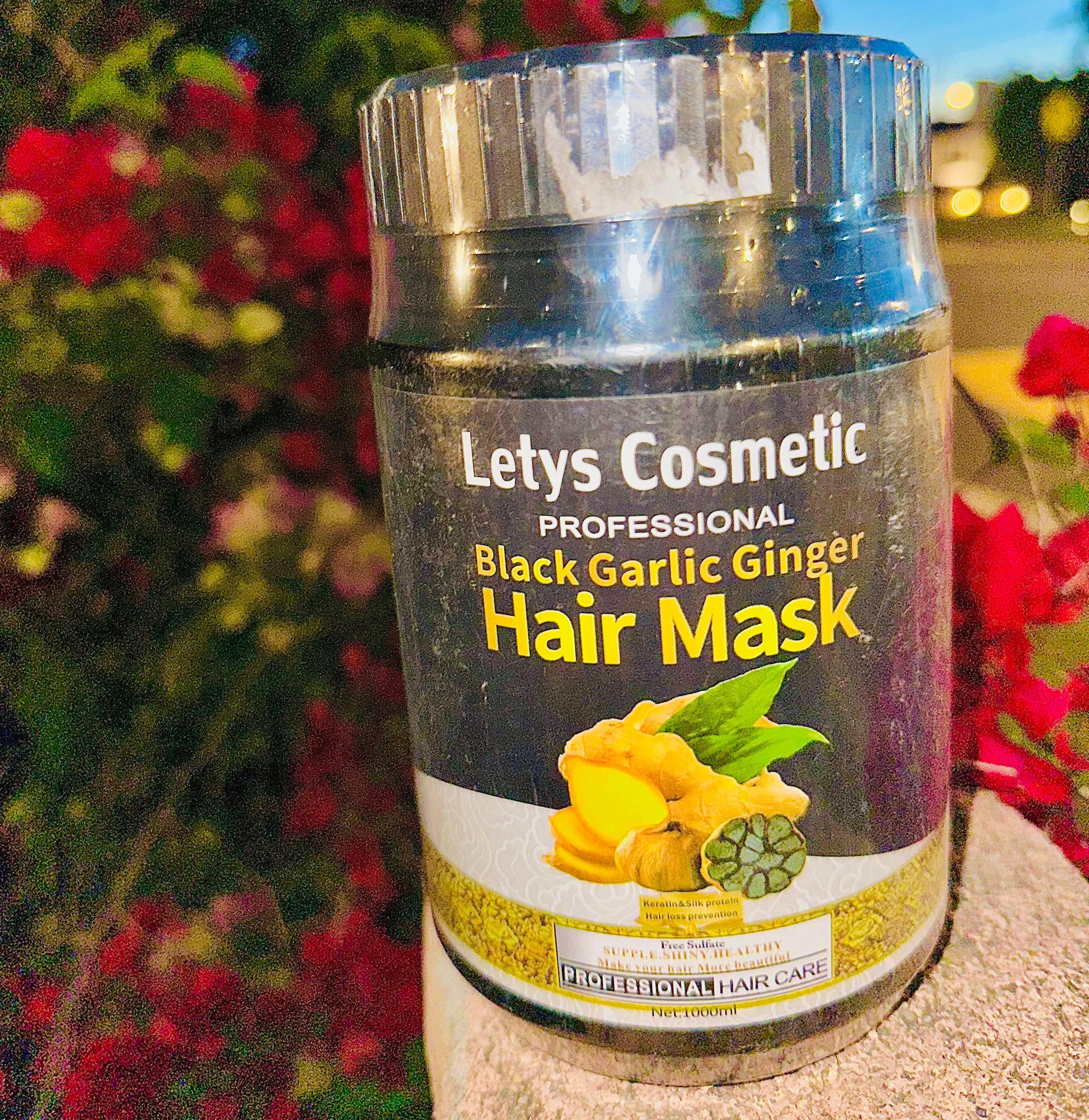 5 in 1 Black Garlic Ginger Hair Mask Keratin & Silk Protein 1,000ml