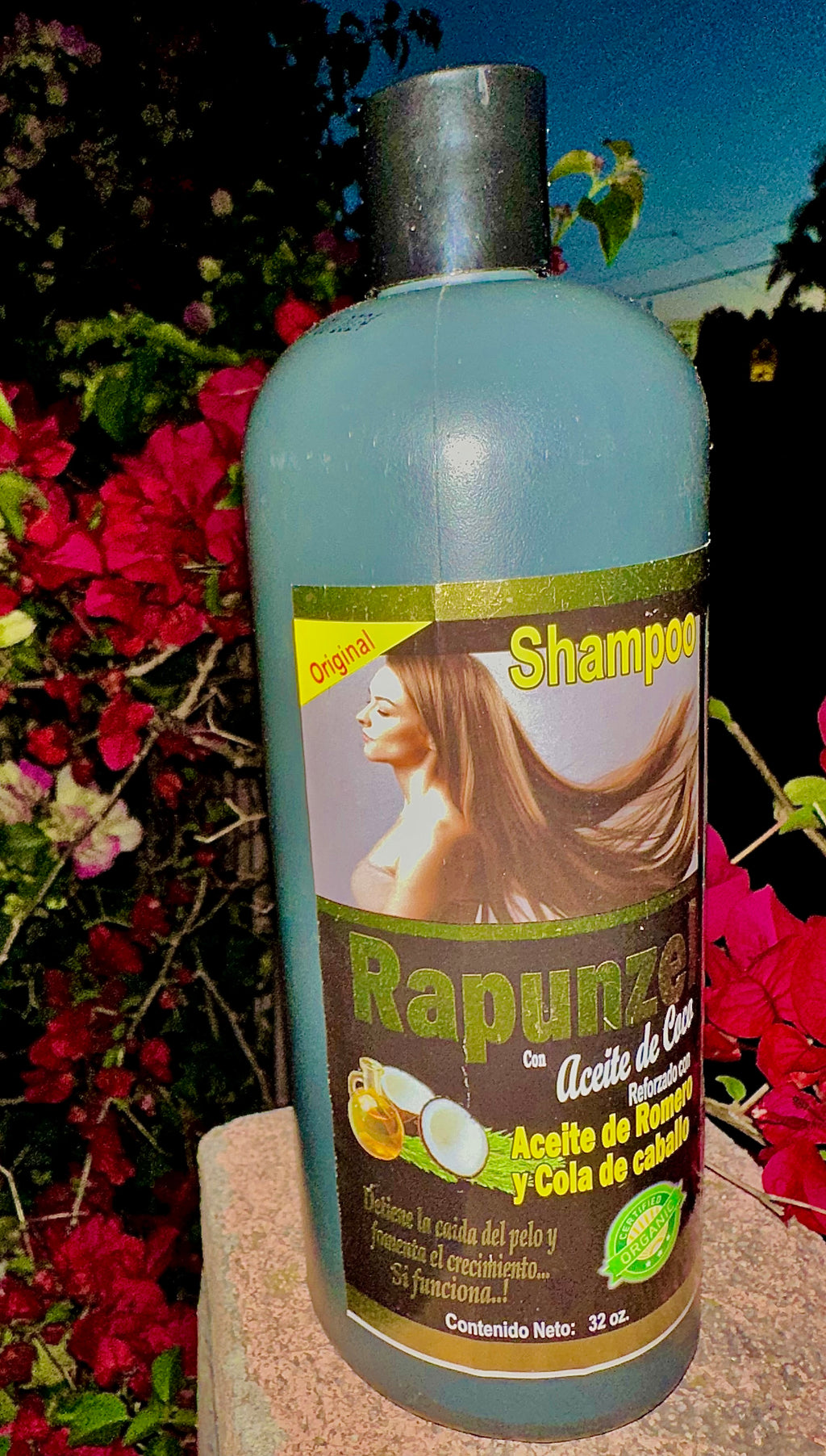 Rapunzel Shampoo con Aceite de Coco, Romero, y Cola de Caballo 32 oz