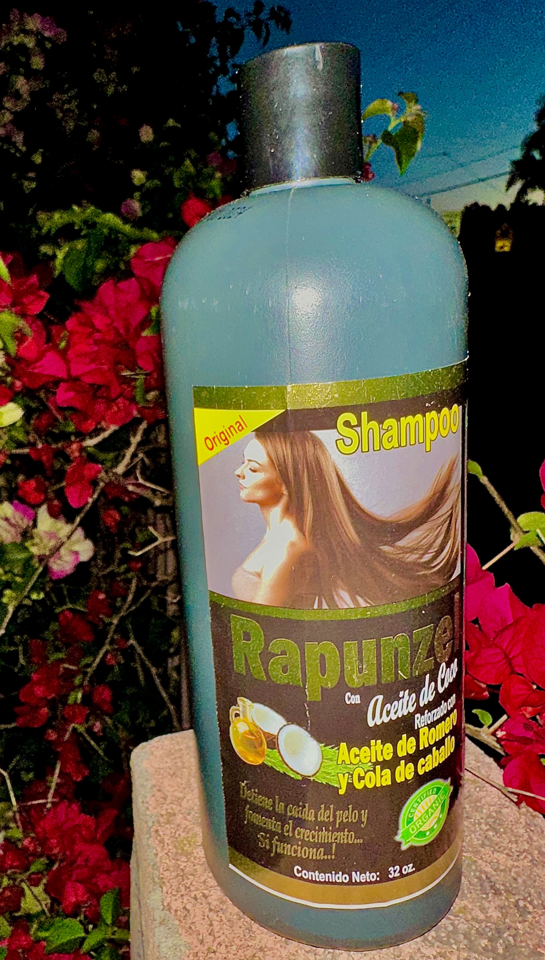 Rapunzel Shampoo con Aceite de Coco, Romero, y Cola de Caballo 32 oz