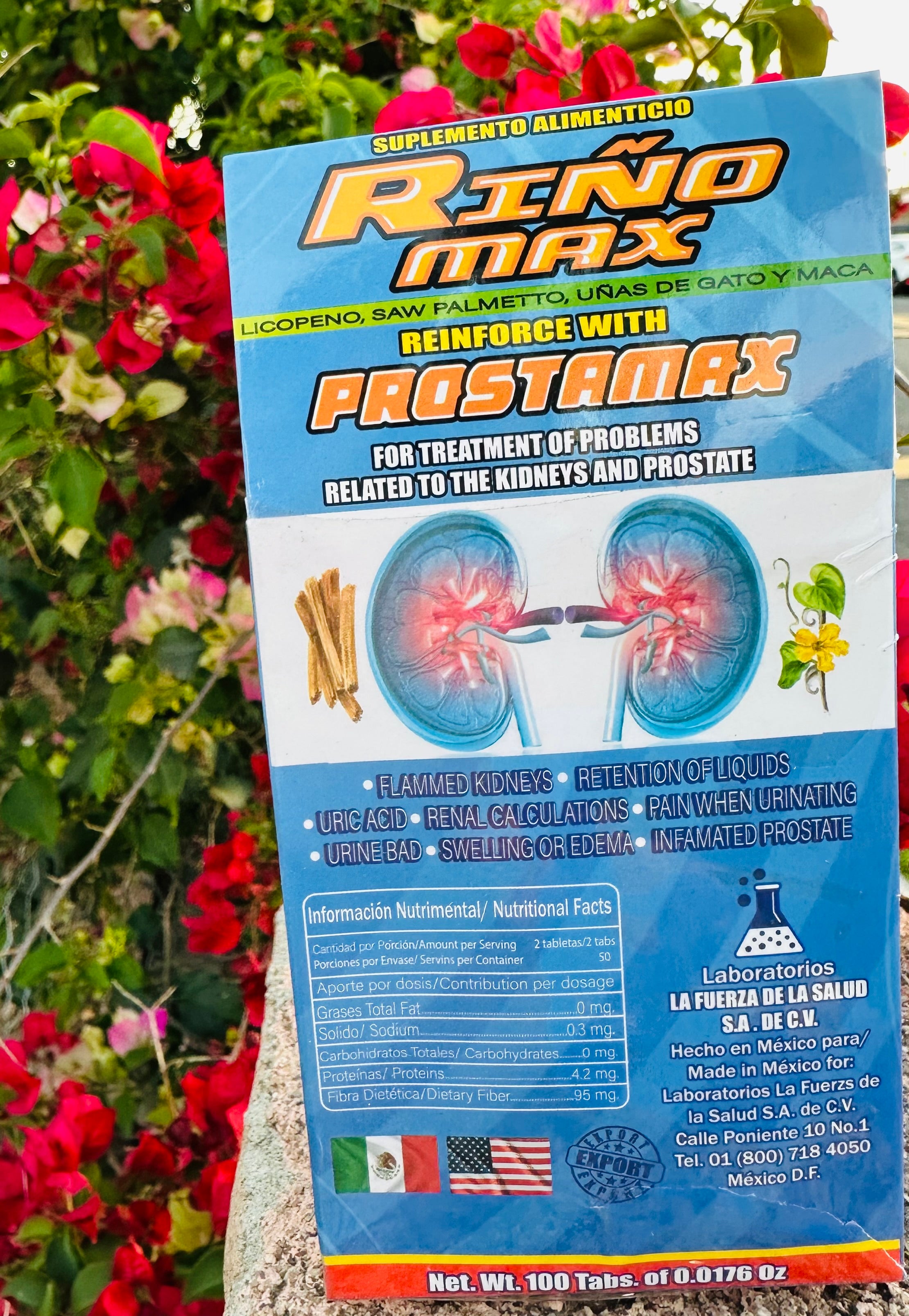 RiñoMax Reforzado con Prostamax 100 Tabs.