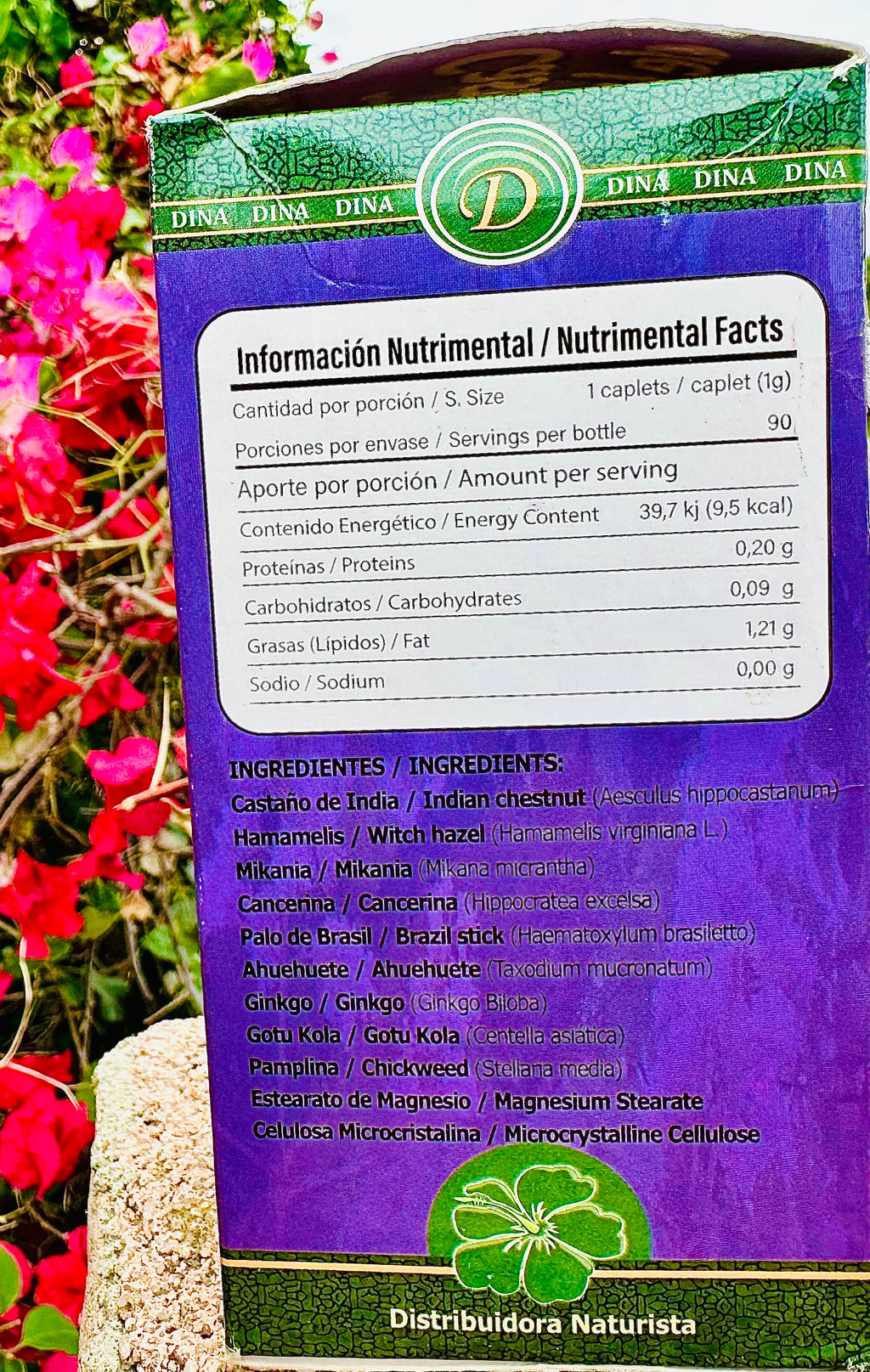 Castaño de Indias Varices Flebitis Hemorriodes 90 Caplets de 1g
