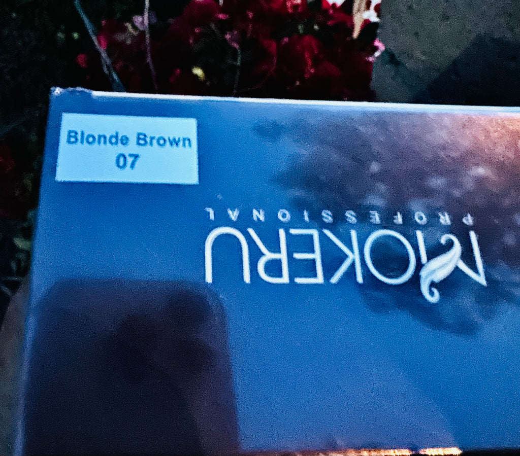 MOKERU Blonde Brown 07 Argan Oil Hair Dye Color Shampoo 500ml