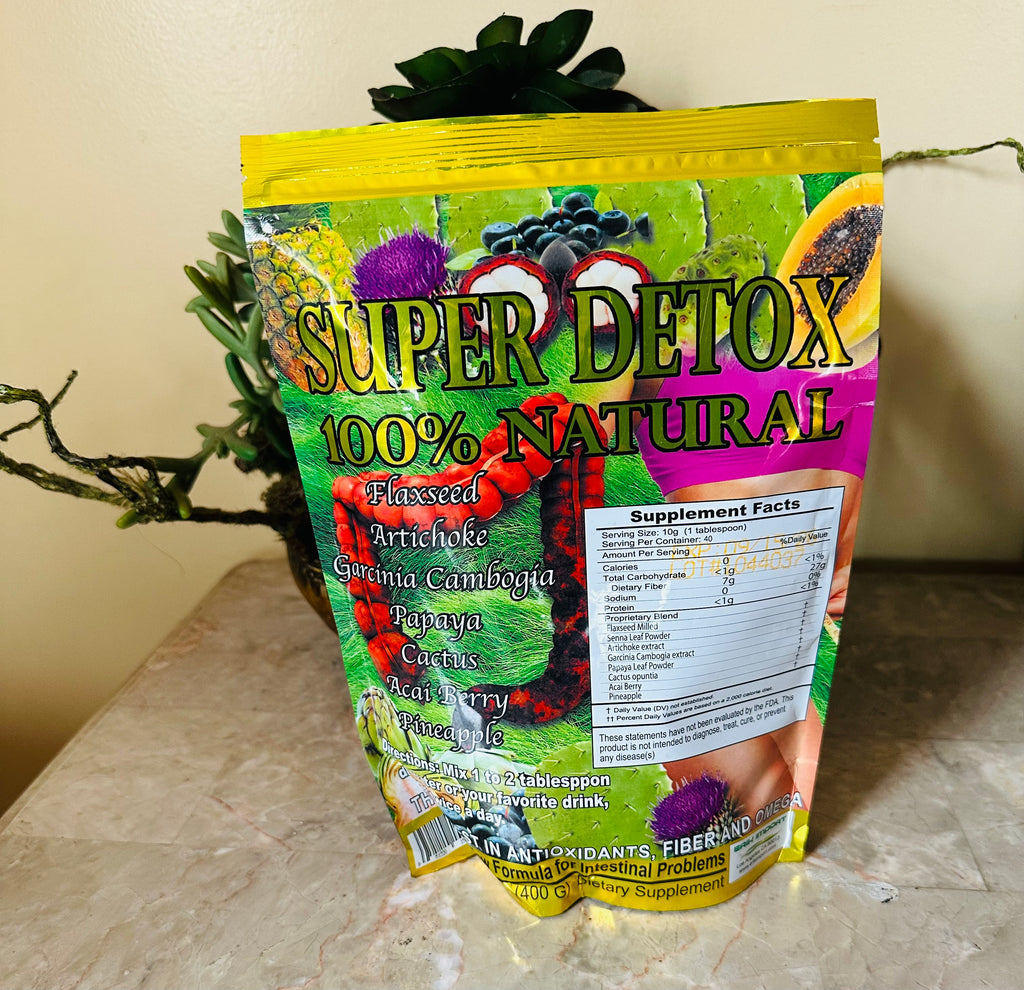 SUPER DETOX 14oz 400g 100% NATURAL
