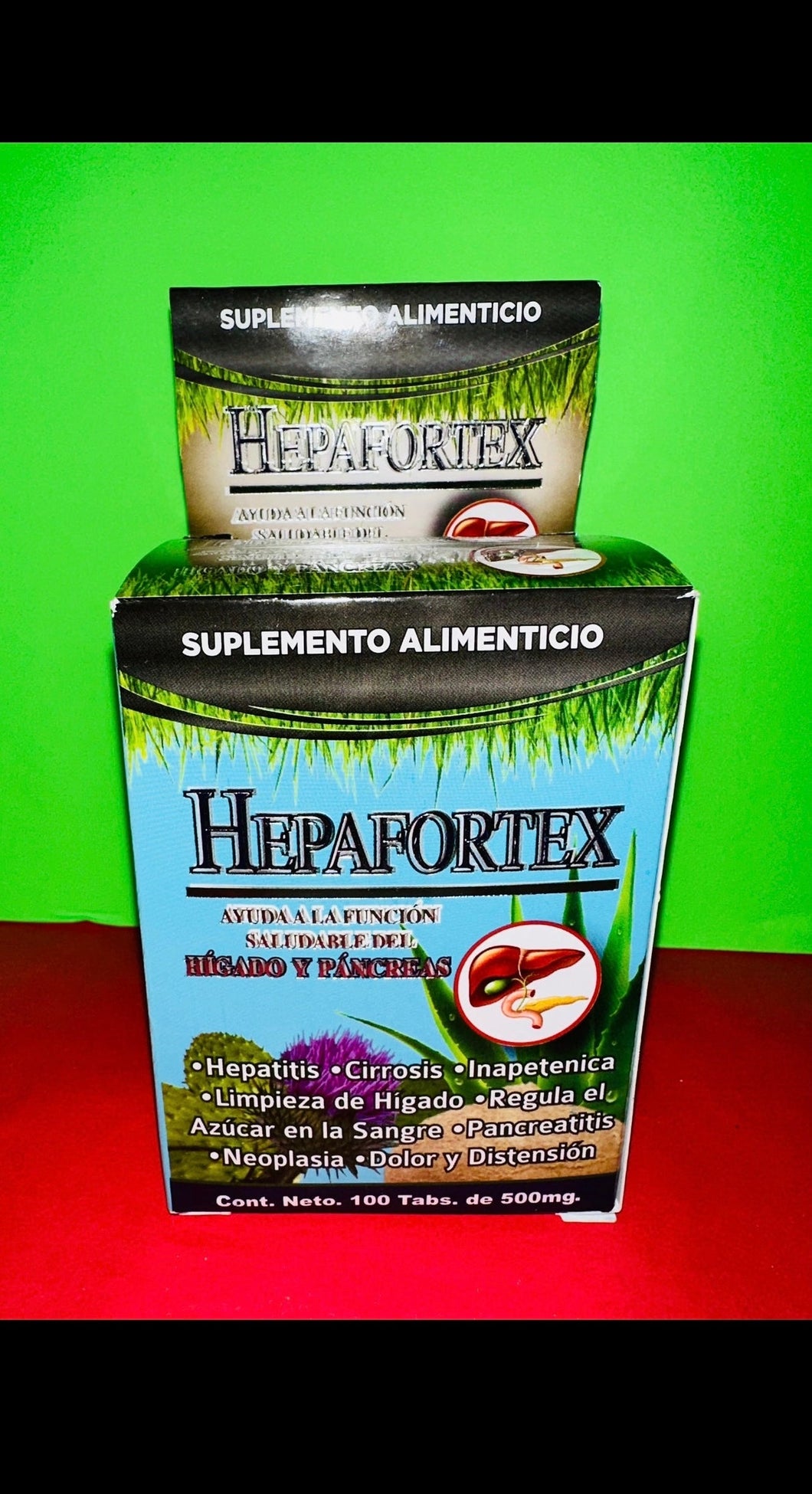 HEPAFORTEX Hígado y Páncreas 100 Tabs. de 500 mg