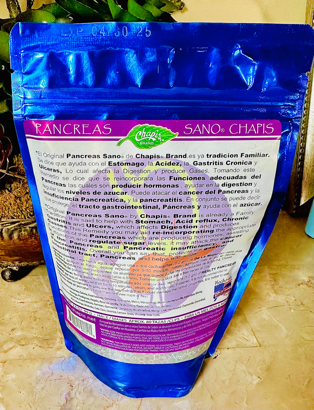 Páncreas Sano Healthy Páncreas Tea Mix 3.5oz 99g
