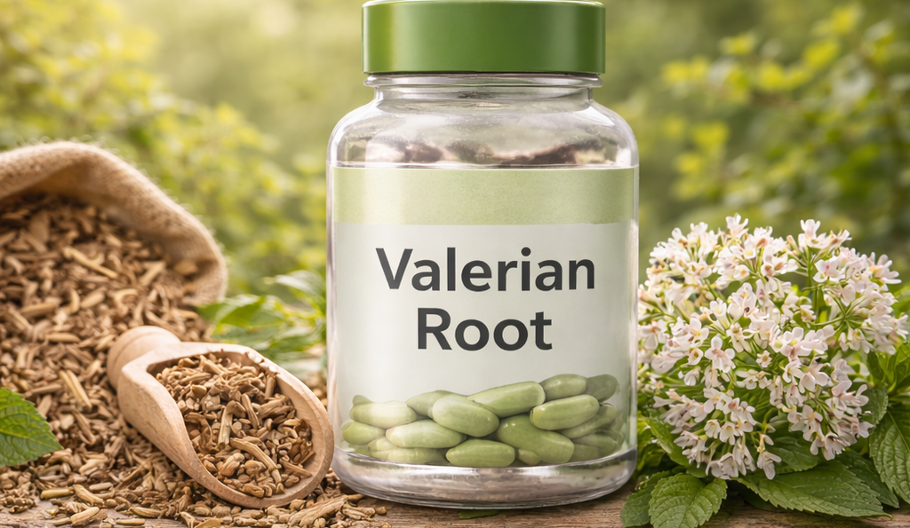 Valerian Root Vegan Capsules – Natural Calm & Restful Sleep Support