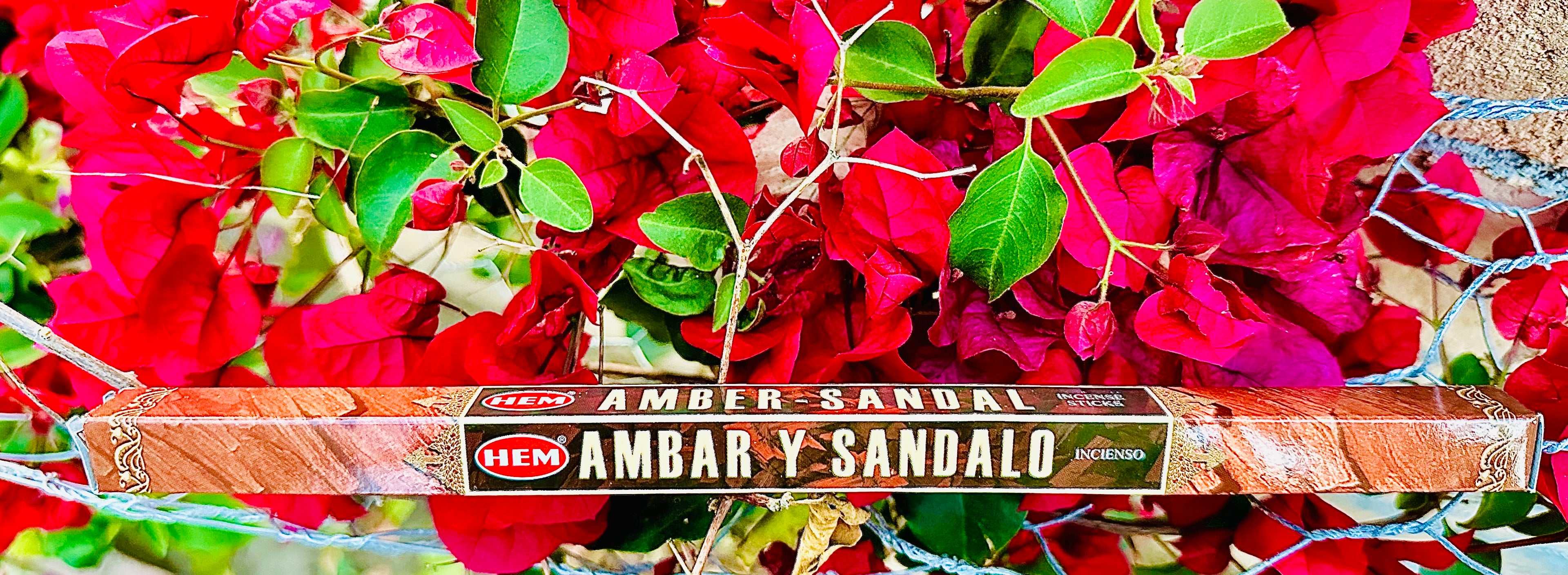 Amber-Sandal Incense (Ámbar y Sándalo Incienso) Sticks or Pack