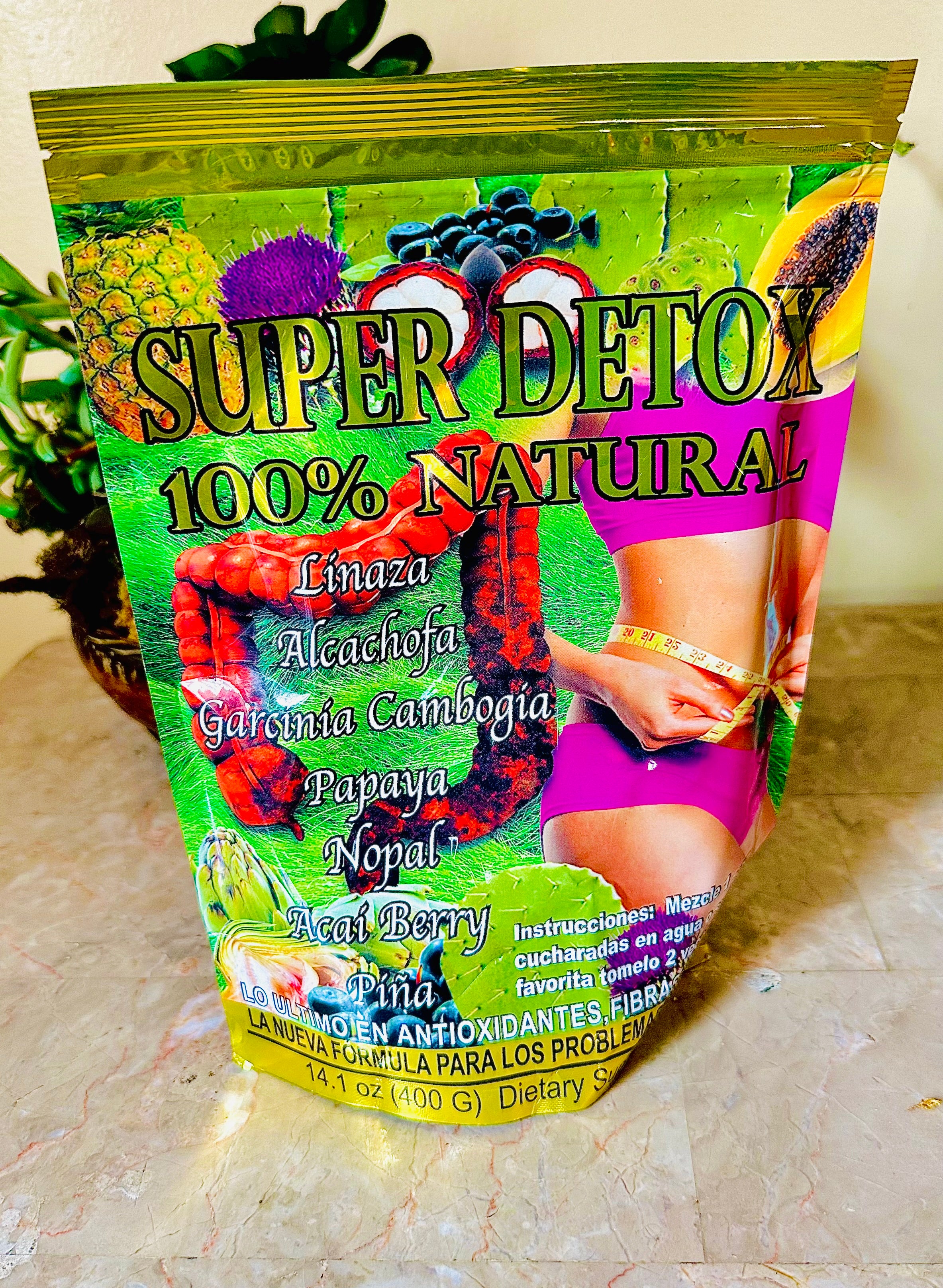 SUPER DETOX 14oz 400g 100% NATURAL