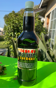 Jugo de Maguey Tarasco Orgánico Reforzado con Savila y 6 Hierbas Mas, 1 litro, Artesanal