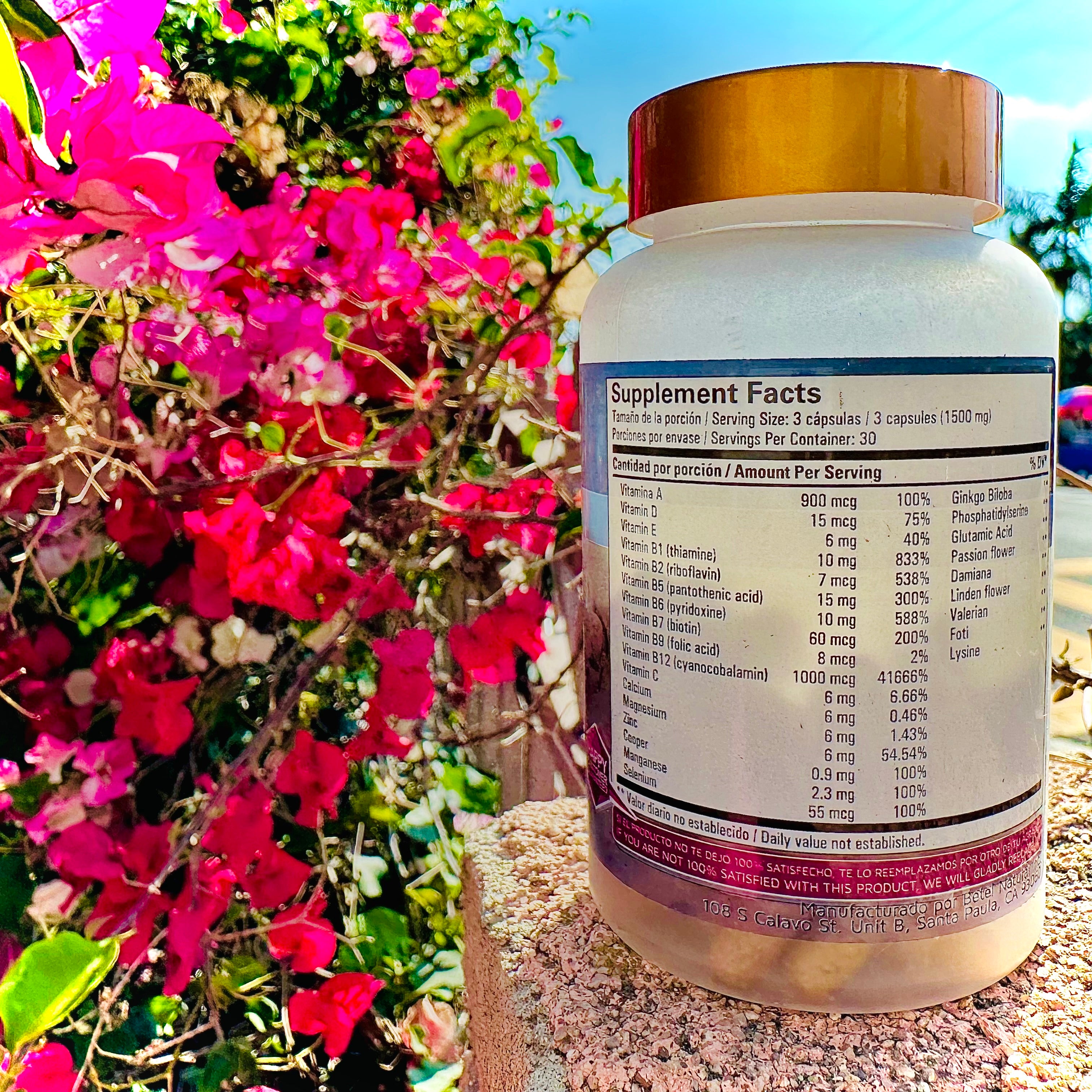 Betel Stresszero 90 Cápsulas 1,500 mg