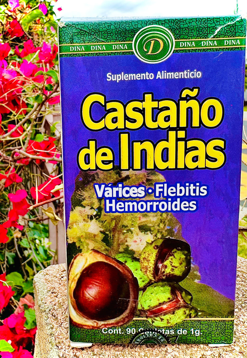 Castaño de Indias Varices Flebitis Hemorriodes 90 Caplets de 1g