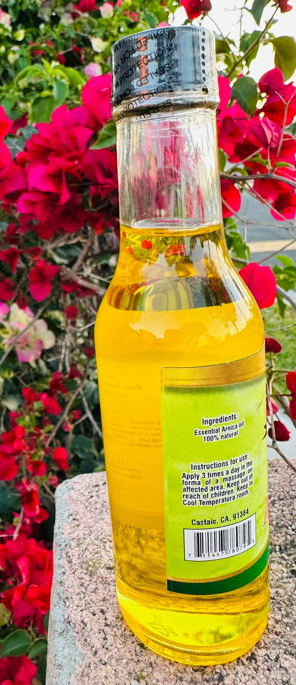 Aceite de Arnica 4.25 Fl Oz (125ml) Glass Génesis Al Natural