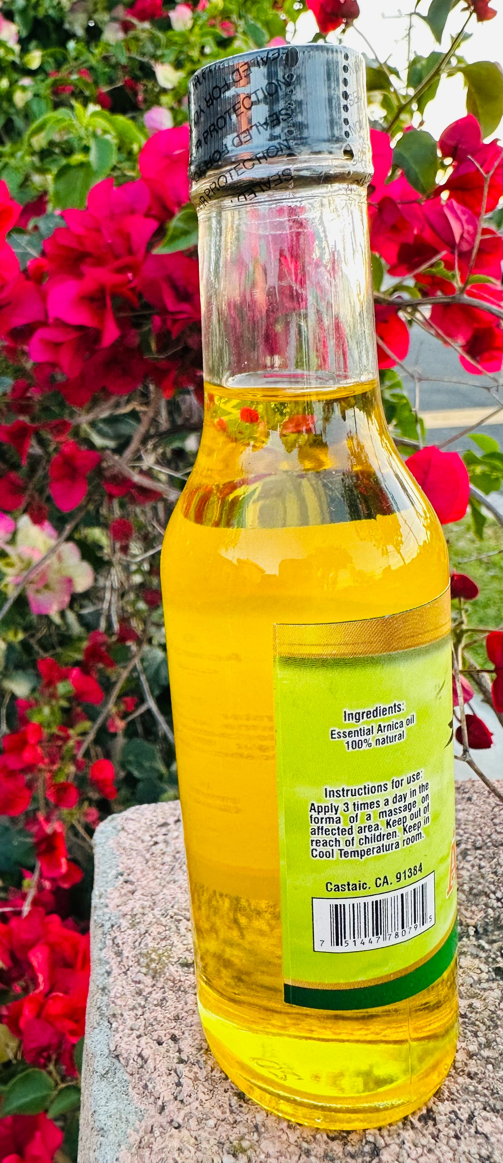 Aceite de Arnica 4.25 Fl Oz (125ml) Glass Génesis Al Natural