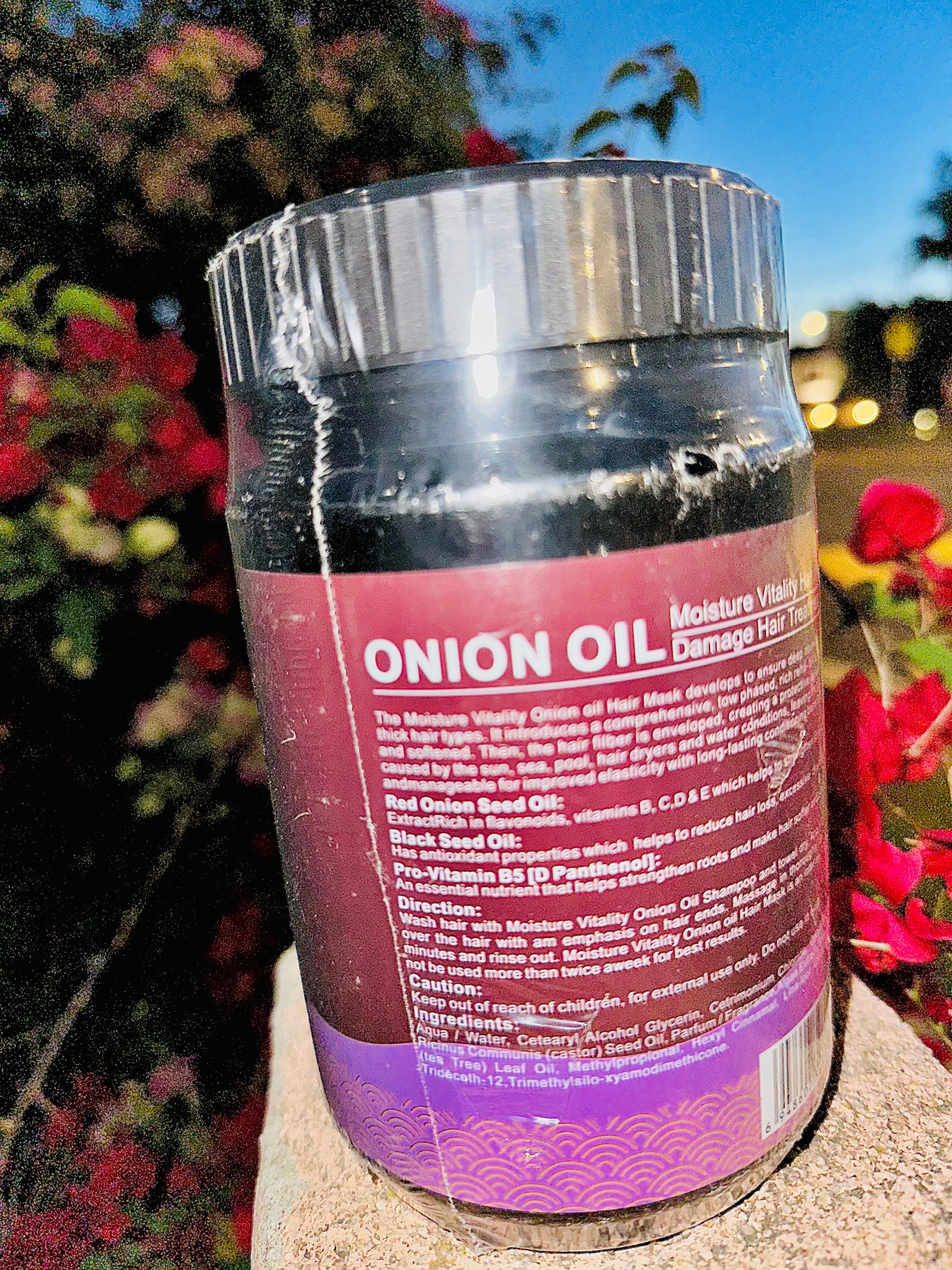 RED ONION BLACK SEED OIL HAIR MASK 33.8 fl oz. (1,000ml) MOKERU