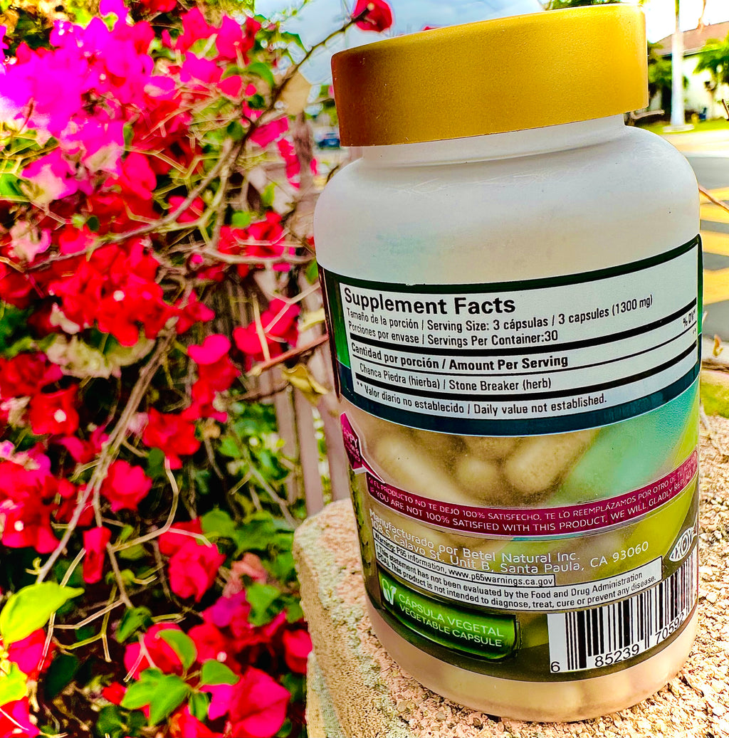 Betel Chanca Piedra Peruana Stone Breaker 90 Capsules 1,300 mg
