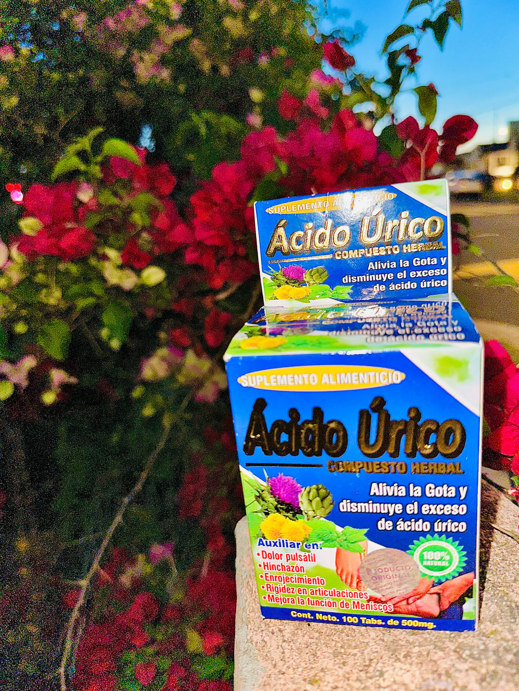 Ácido Úrico 100 Tabletas de 500 mg