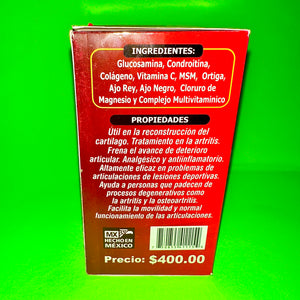 ARTRIBION COMPLEX 100 Tablets Reforzado con Ortiga, Ajo Rey, Ajo Negro, Cloruro de Magnesio y Complejo Multivitaminico