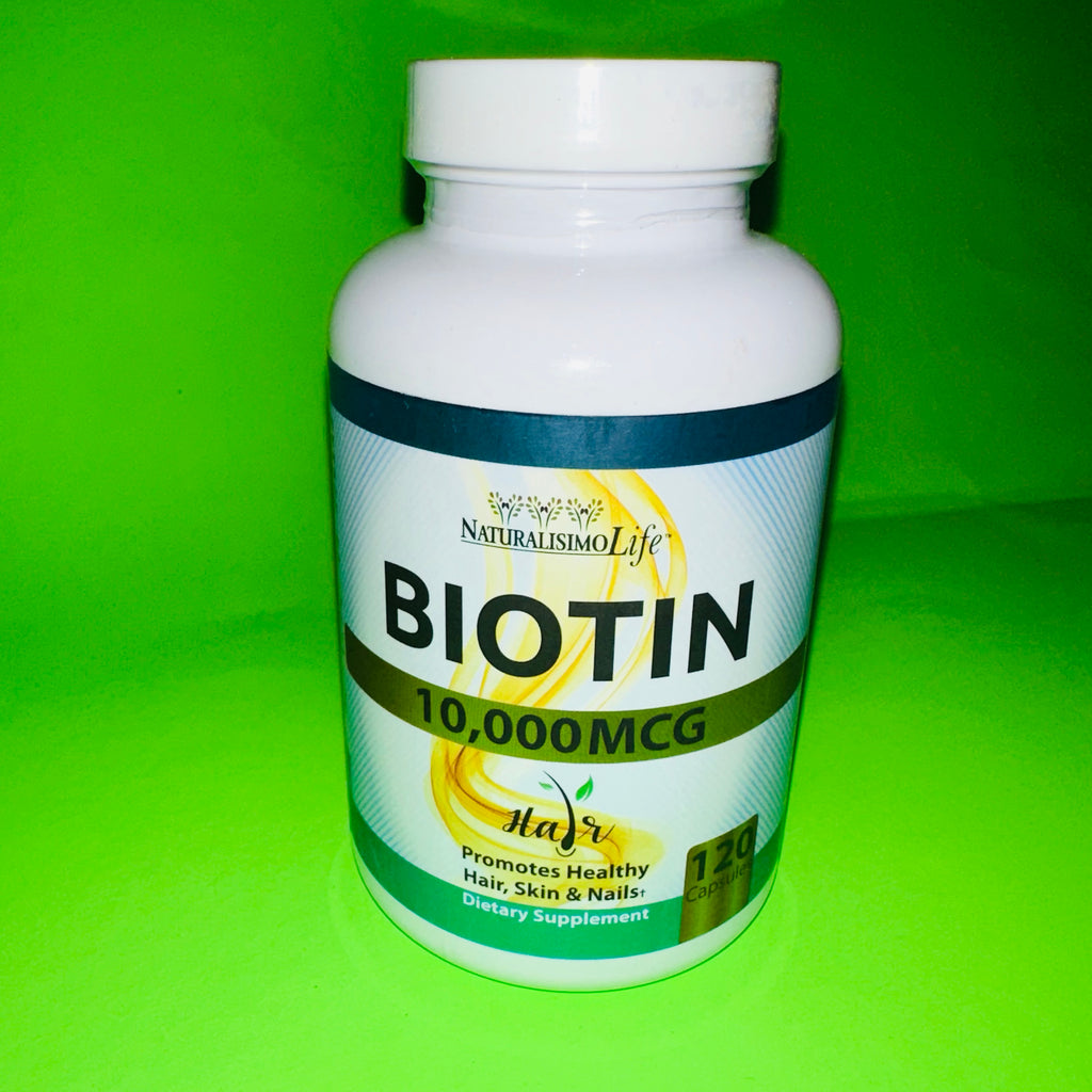 Biotin 10,000 MCG 120 Capsules (NATURALISIMO LIFE)