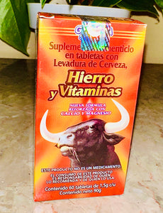 Hierro y Vitaminas Iron and Vitamins 60 tablets