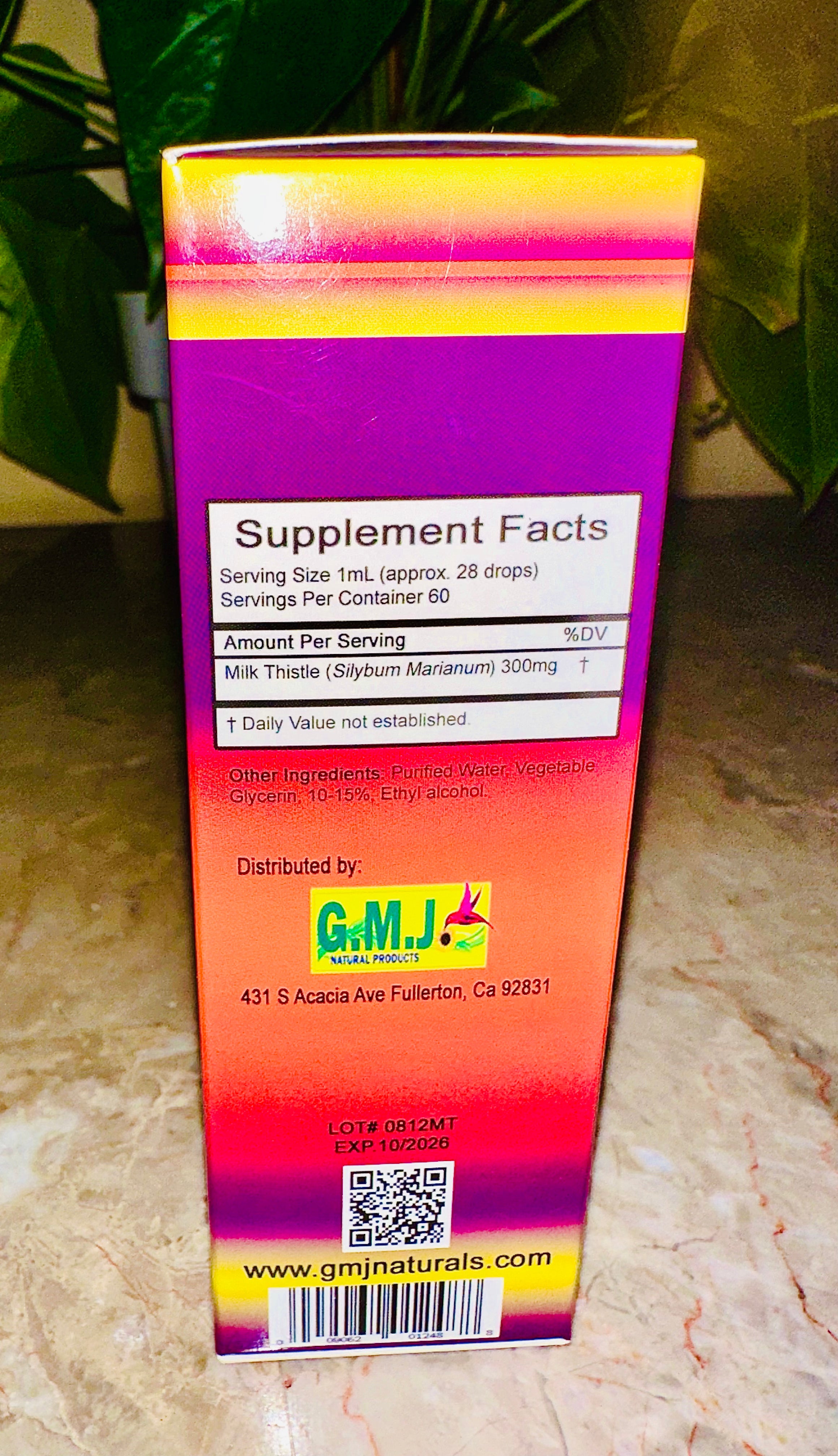 Milk Thistle Extract 2 Fl Oz Liver Function & Health