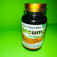 Load image into Gallery viewer, Turmeric Capsules Cúrcuma en Cápsulas 100 Capsules 1000mg
