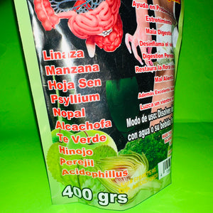 Mega-Lina Detoxify your intestines kidneys & liver 400 grs Limpiador de sus Intestinos, Riñones y Hígado