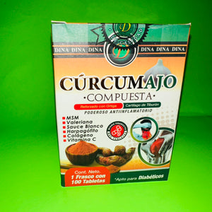 Cúrcumajo Compuesta 1 Frasco con 100 Tabletas / Cúrcumajo Composed with 100 Tablets