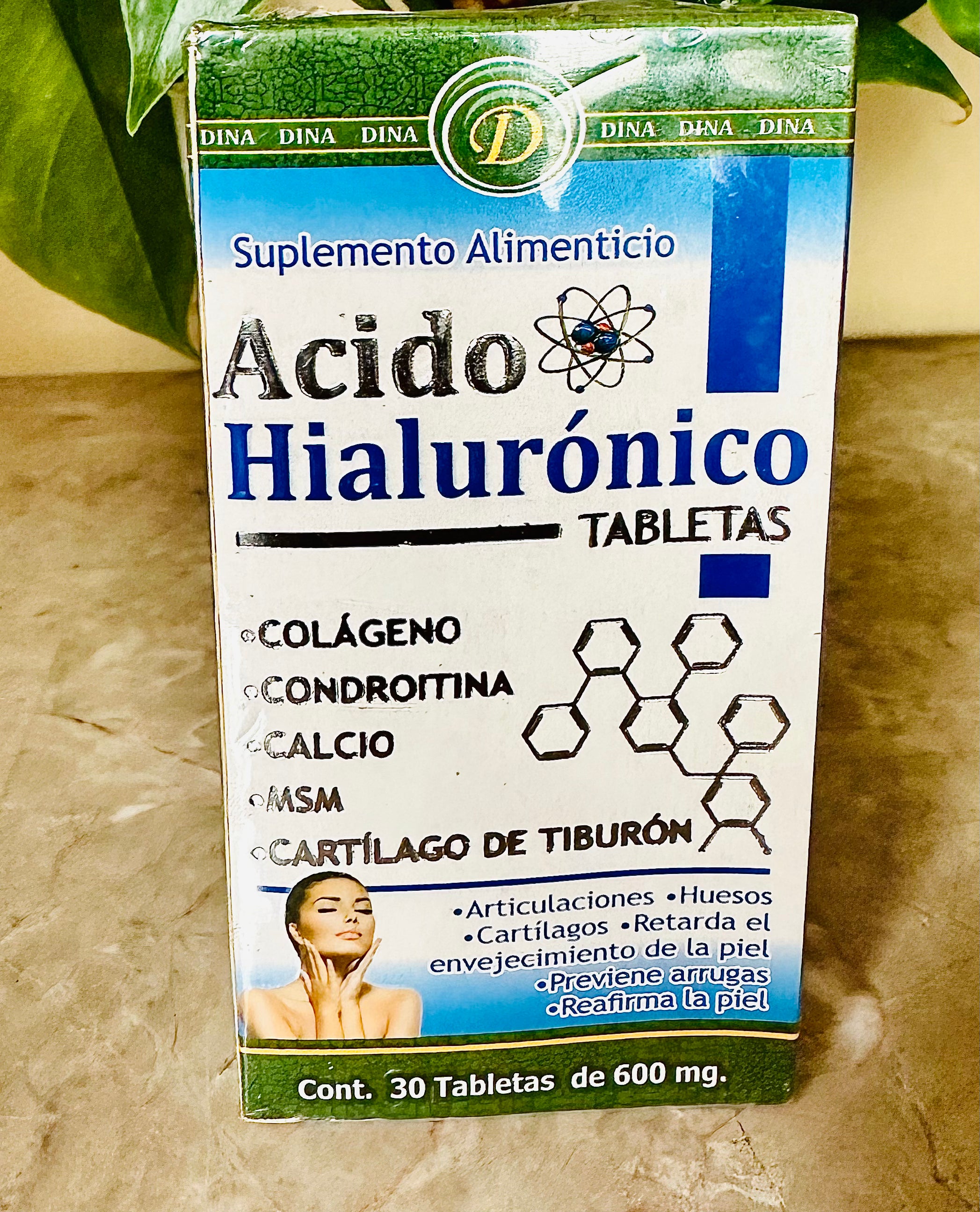 Ácido Hialurónico 30 Tabletas de 600 mg