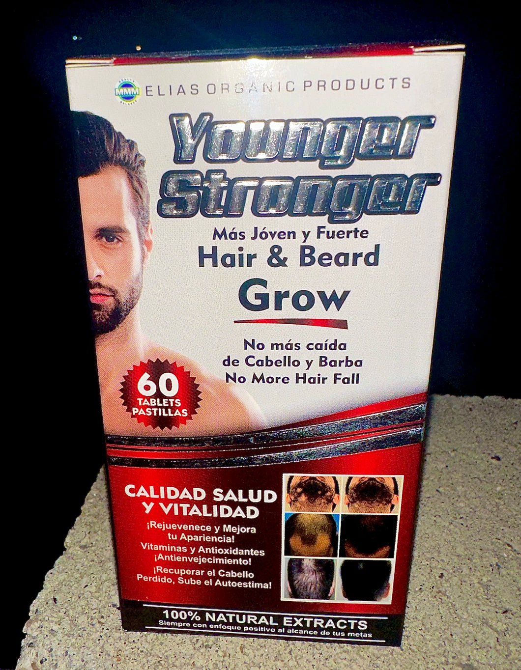 Hair & Beard Grow  Younger Stronger 60 Tablets