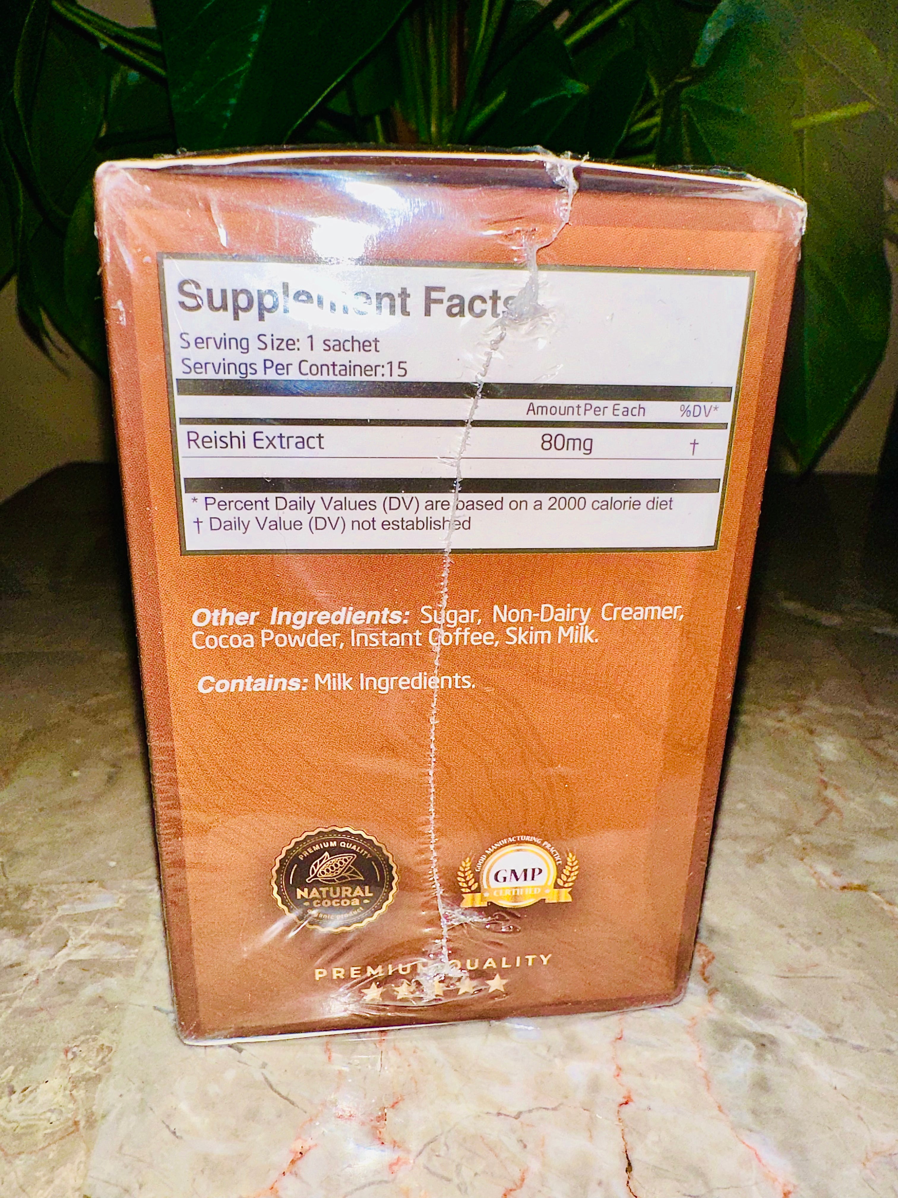 Reishi Mocha Latte Coffee Gourmet Instant Hot Mocha Coffee Easy Mix Eternal
