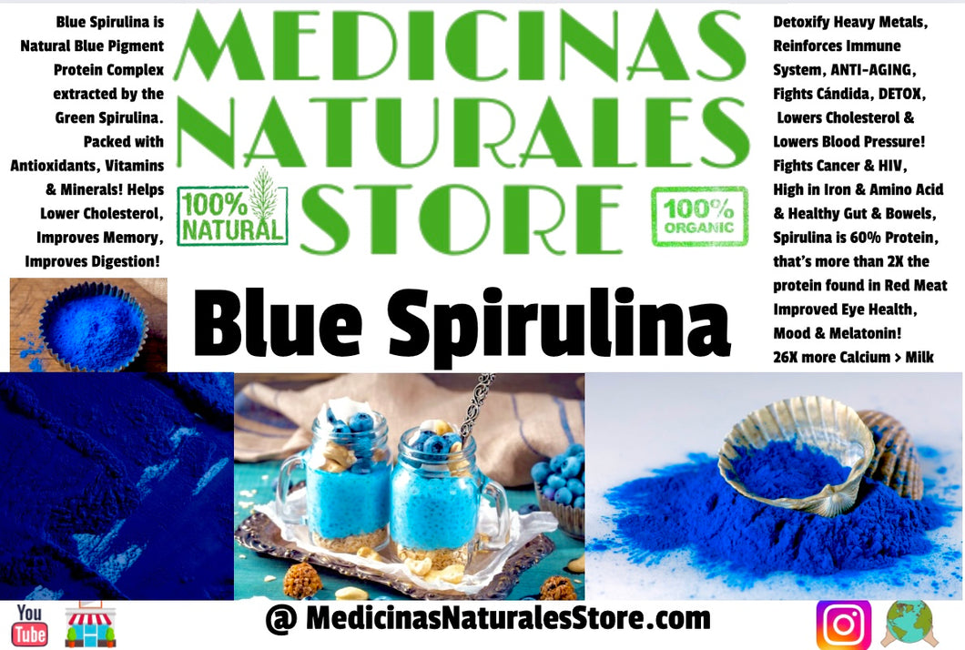 Blue Spirulina Sea Moss Vegan Capsules