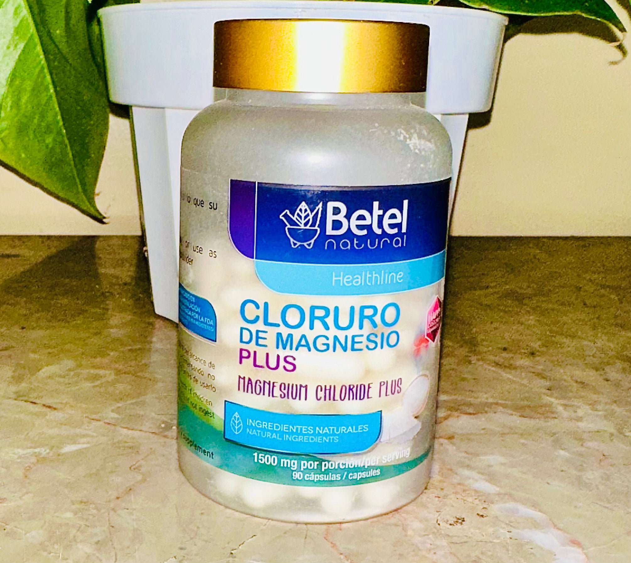 Cloruro de Magnesio Plus 90 Cápsulas Magnesium Chloride Plus 90 Capsules
