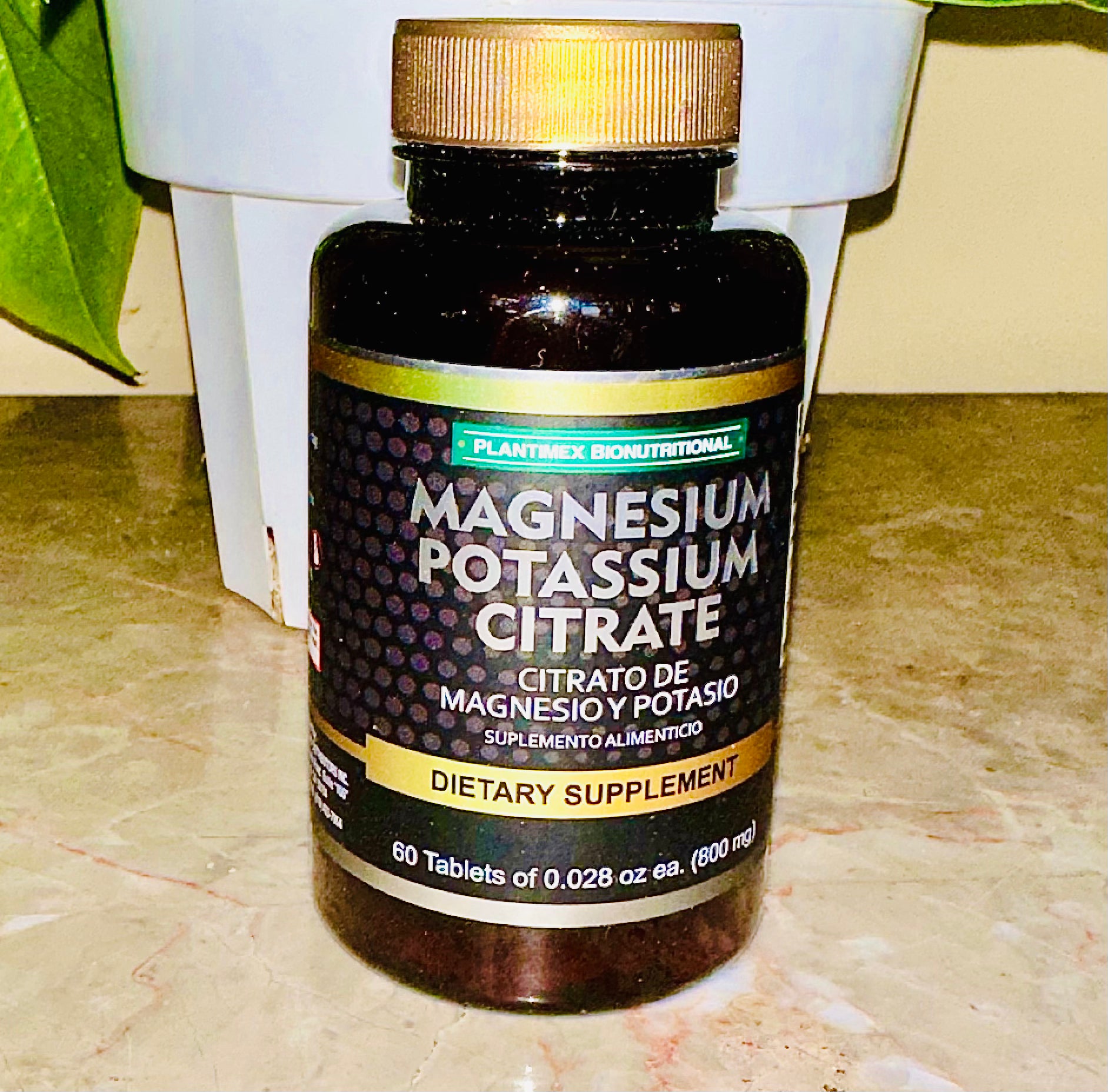 Magnesium Potassium Citrate Citrato de Magnesio y Potasio 60 Tablets
