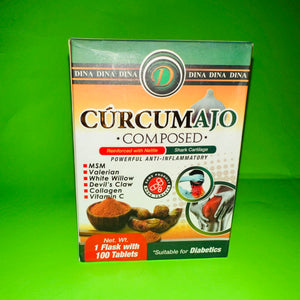 Cúrcumajo Compuesta 1 Frasco con 100 Tabletas / Cúrcumajo Composed with 100 Tablets