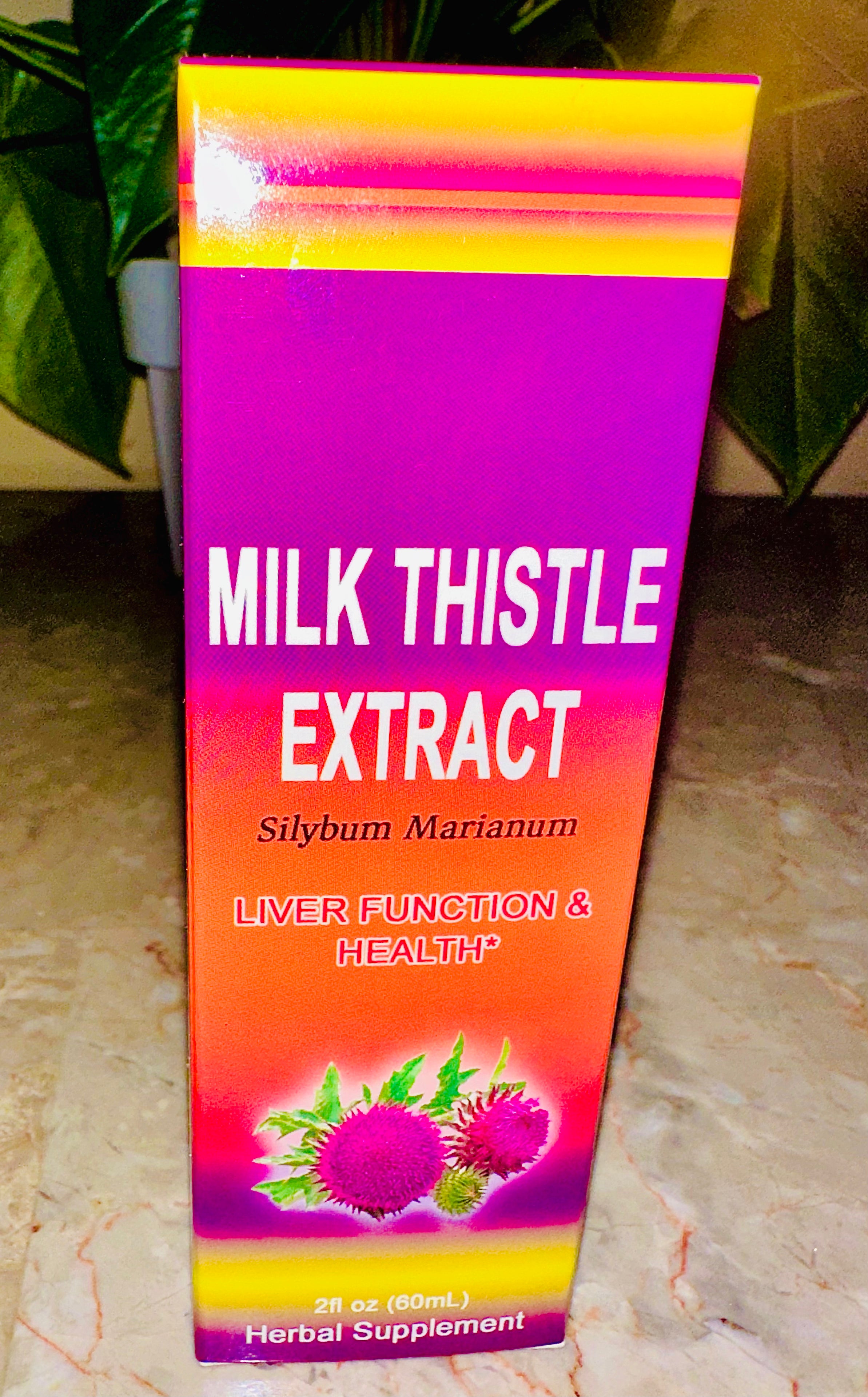 Milk Thistle Extract 2 Fl Oz Liver Function & Health