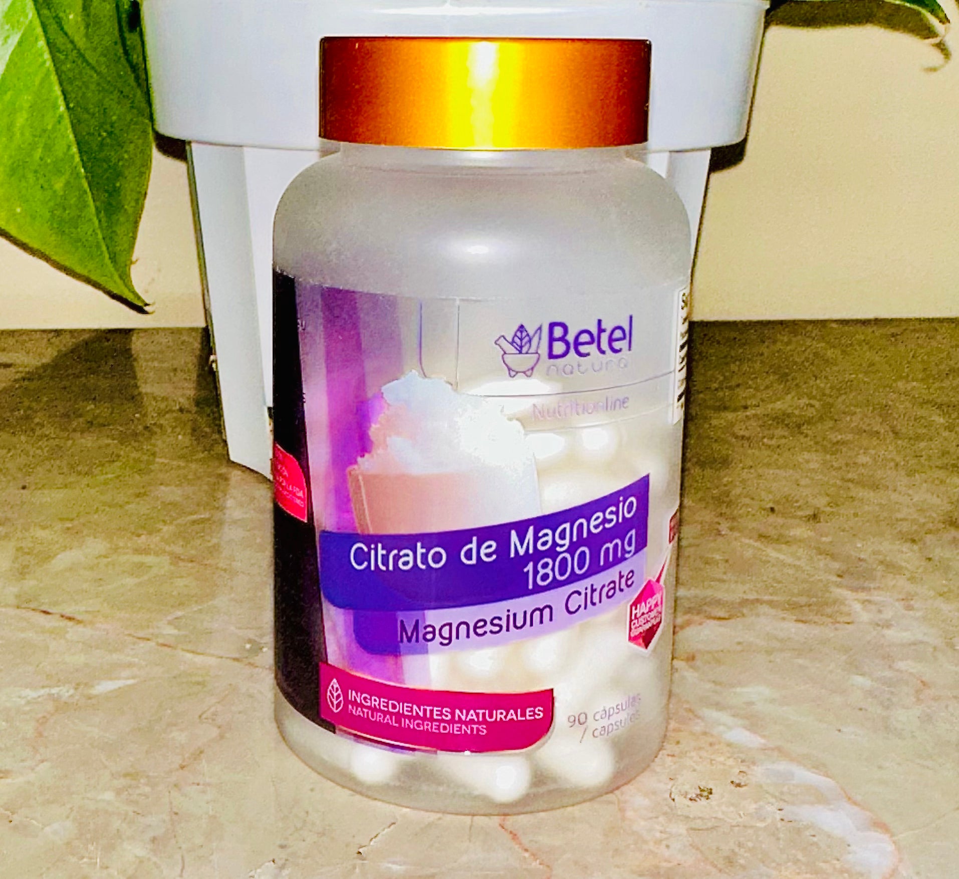 Citrato de Magnesio 1800mg Magnesium Citrate 90 Cápsulas/ Capsules Betel