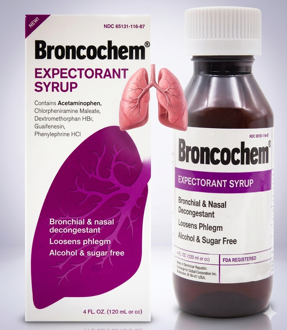 Broncochem Botanical Syrup - Premium Respiratory Vitality (4 Fl. Oz.)