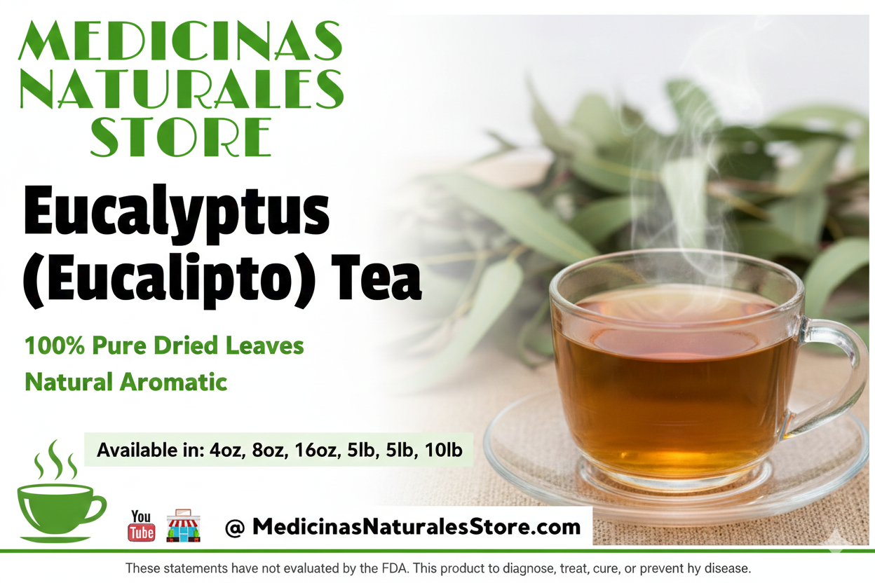 Eucalyptus (Eucalipto) Tea - Pure Dried Leaf - 4oz, 8oz, 16oz, 5lb, 10lb