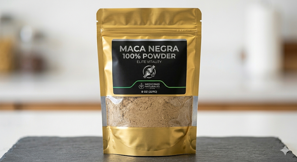 Maca Negra 100% Elite Vitality | 8 oz (227g) Powder | Medicinas Naturales Store