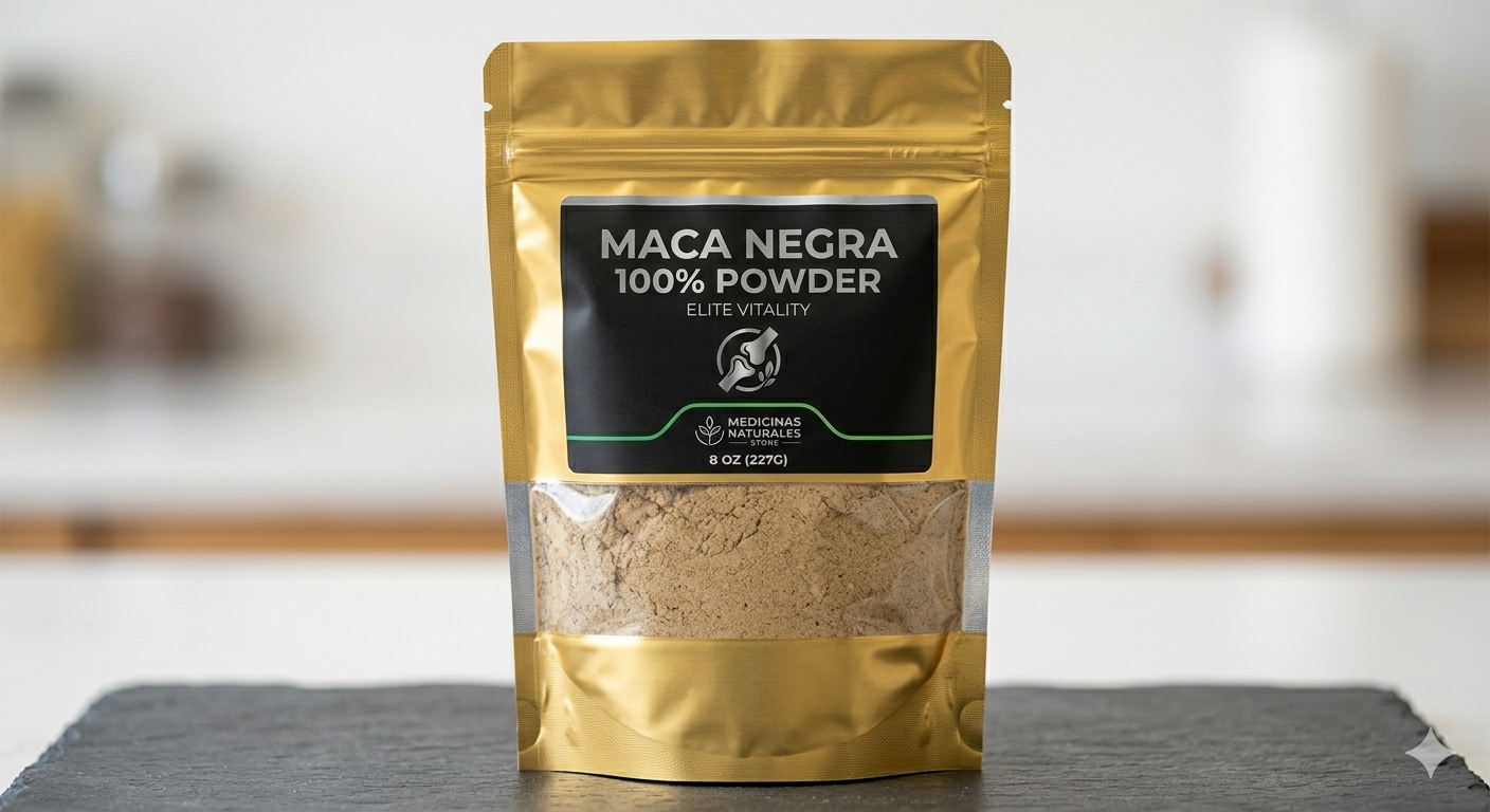 Maca Negra 100% Elite Vitality | 8 oz (227g) Powder | Medicinas Naturales Store