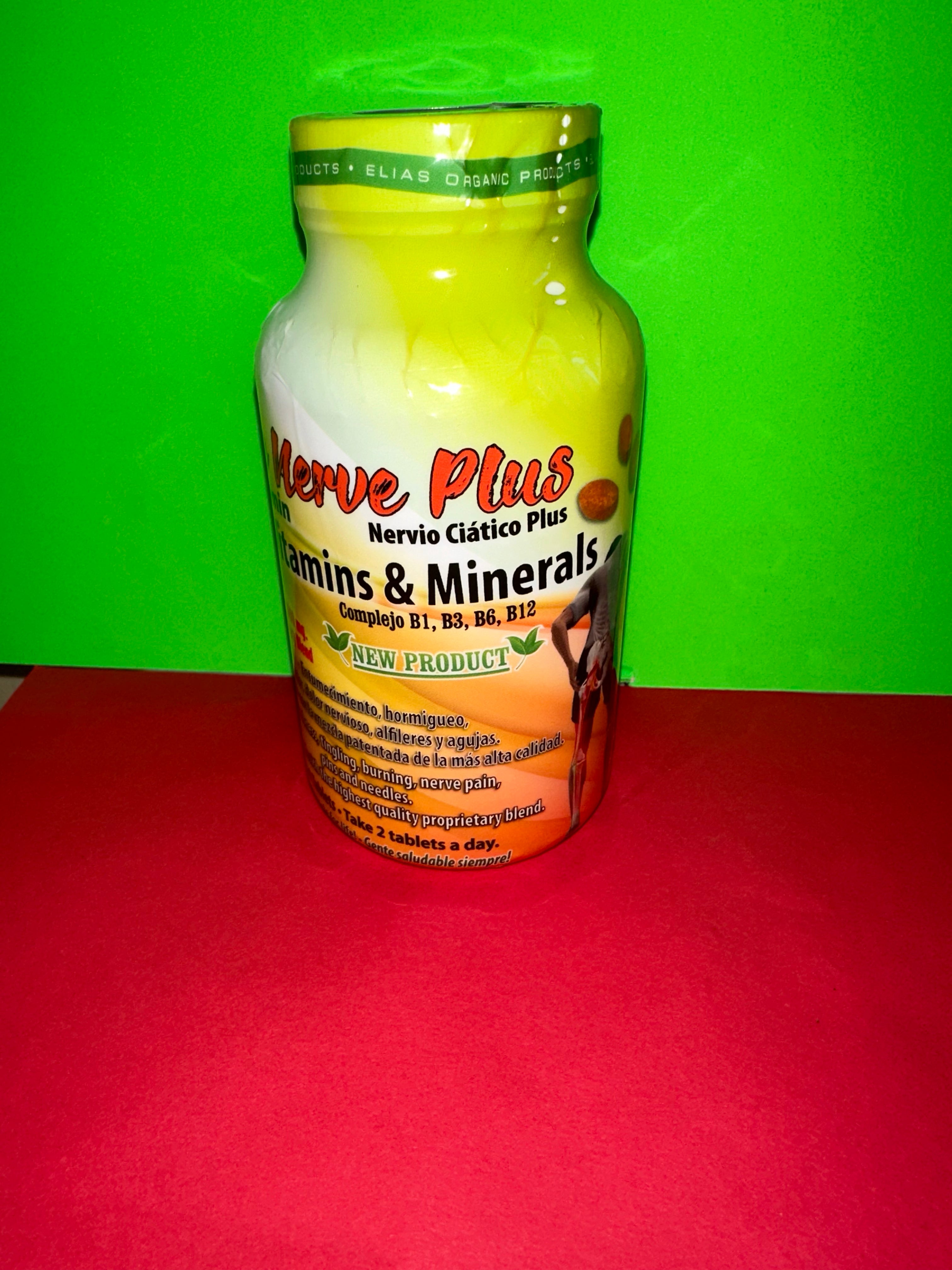 Sciatic Nerve Plus with Curcumin Vitamins and Minerals 60 Tabletas de 1000mg